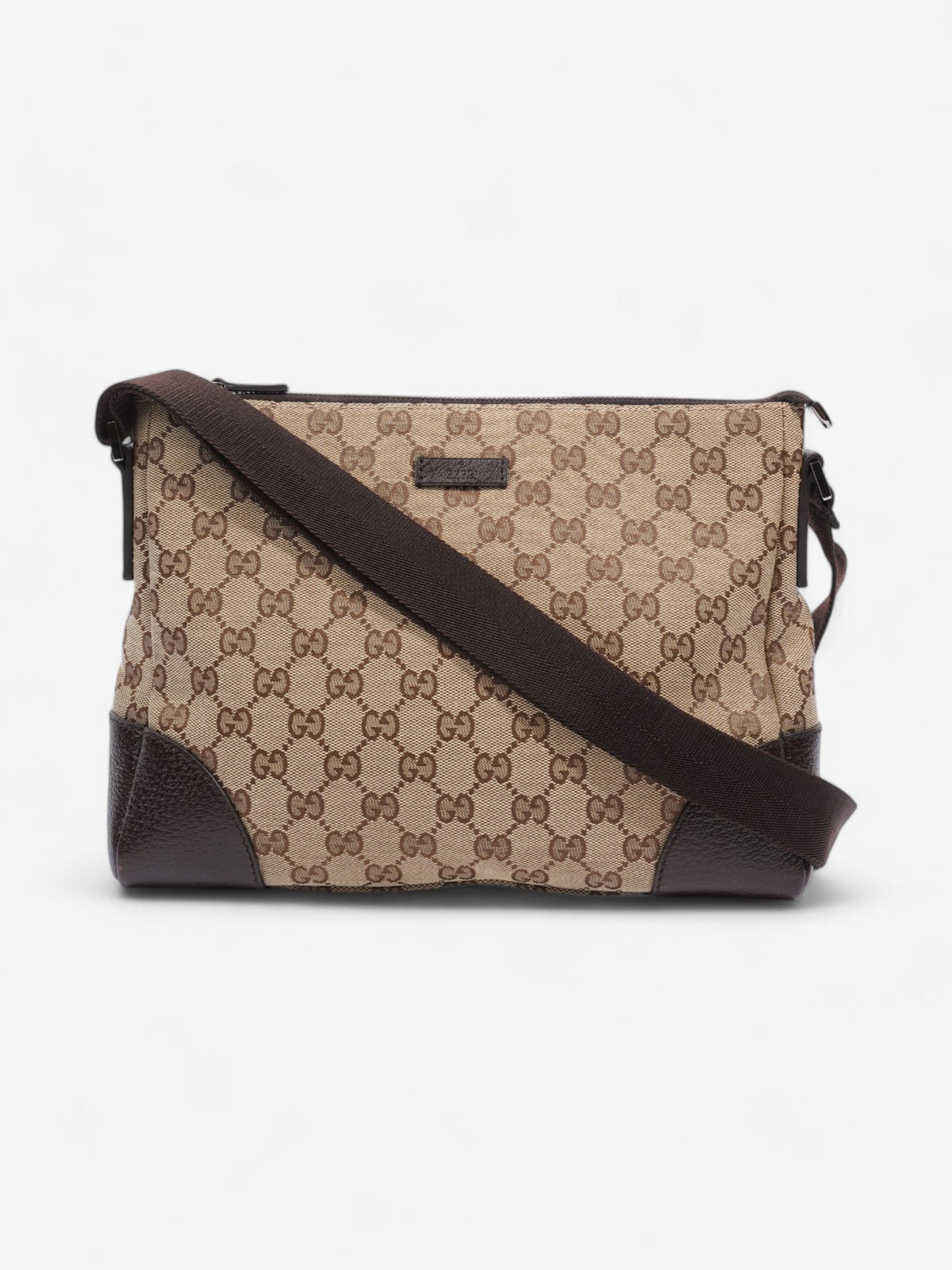 Gucci Messenger Canvas Brown Shoulder Bag
