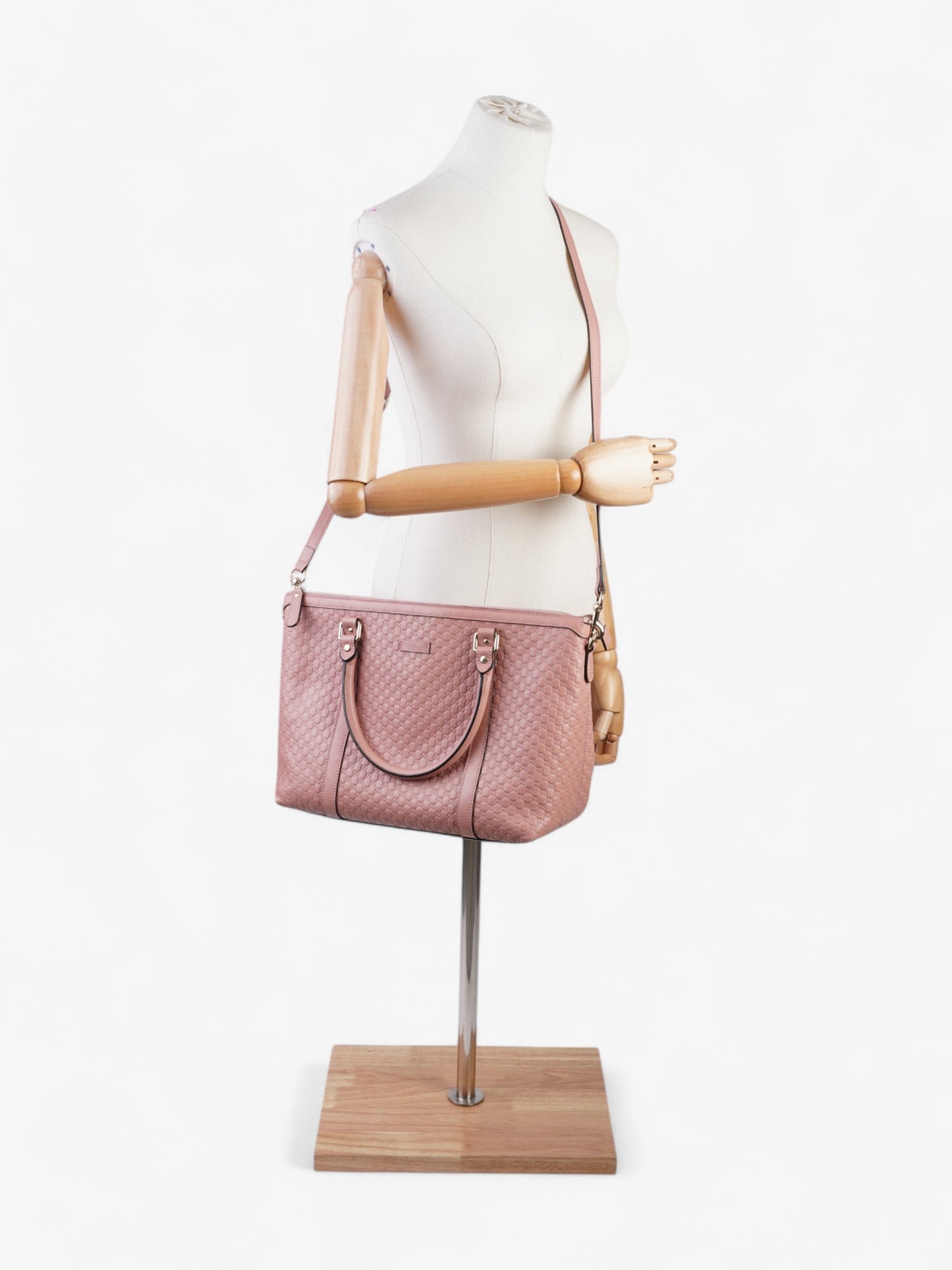 Gucci 2Way Tote ssima Calfskin Leather Pink Shoulder Bag