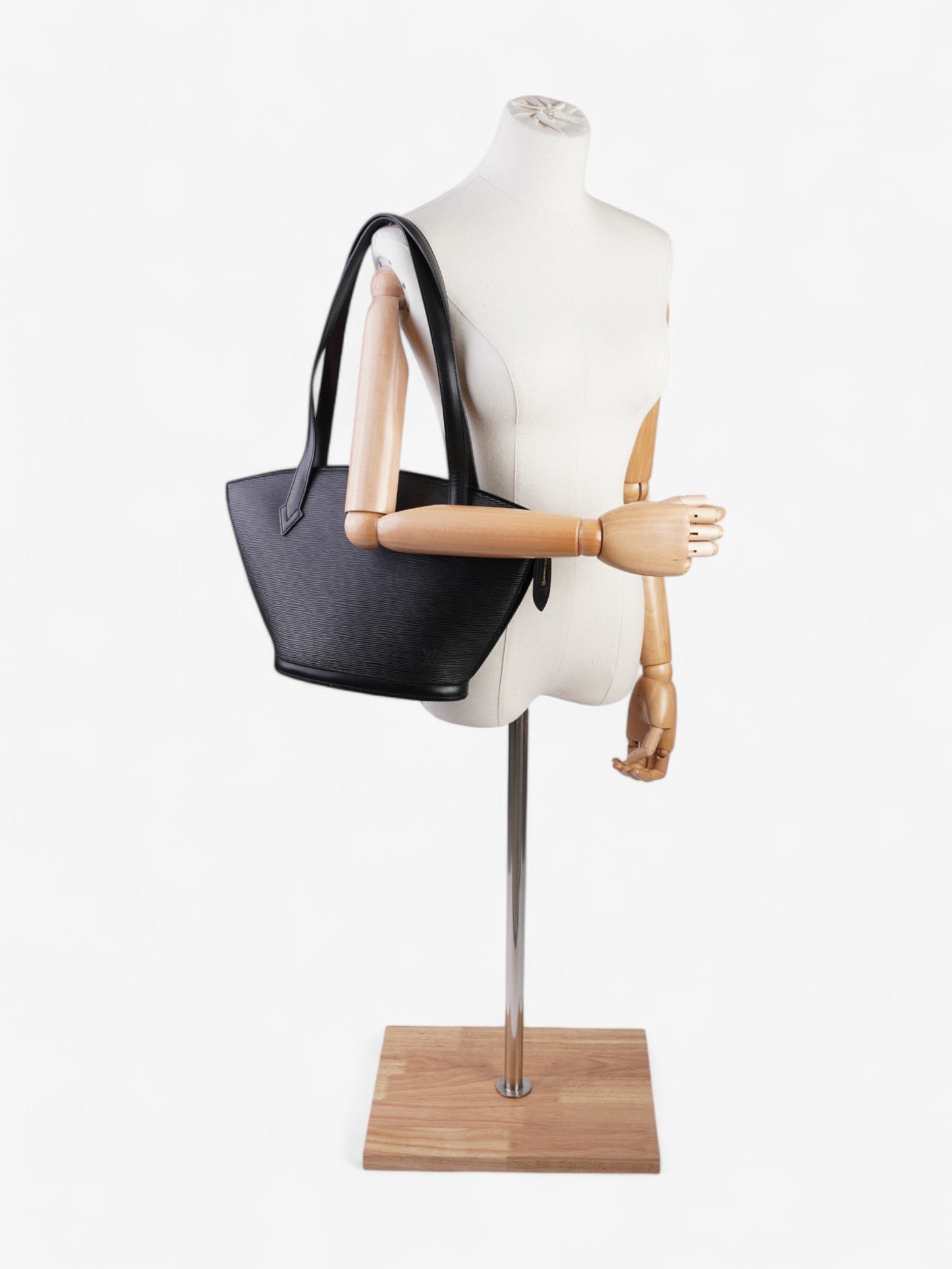 Louis Vuitton Saint Jacques Black PM Leather Epi Handbag Leather Pm