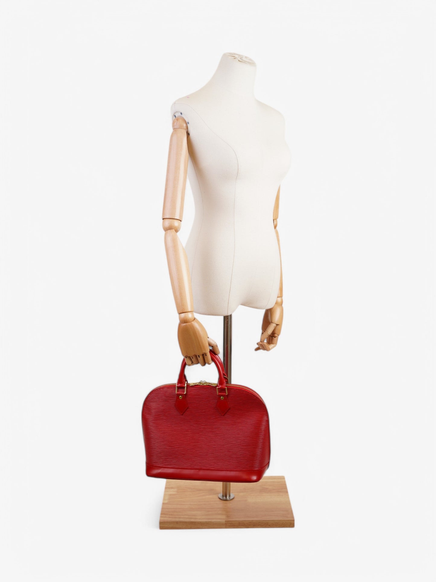 Louis Vuitton Alma PM Epi Leather Red Handbag Pm 4