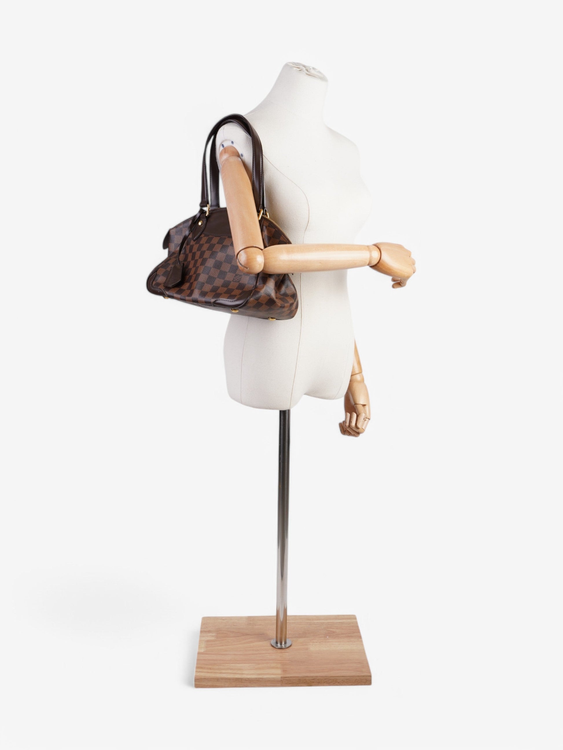 Louis Vuitton Verona Dark Coated Brown PM Canvas Coated Canvas Damier Apparel