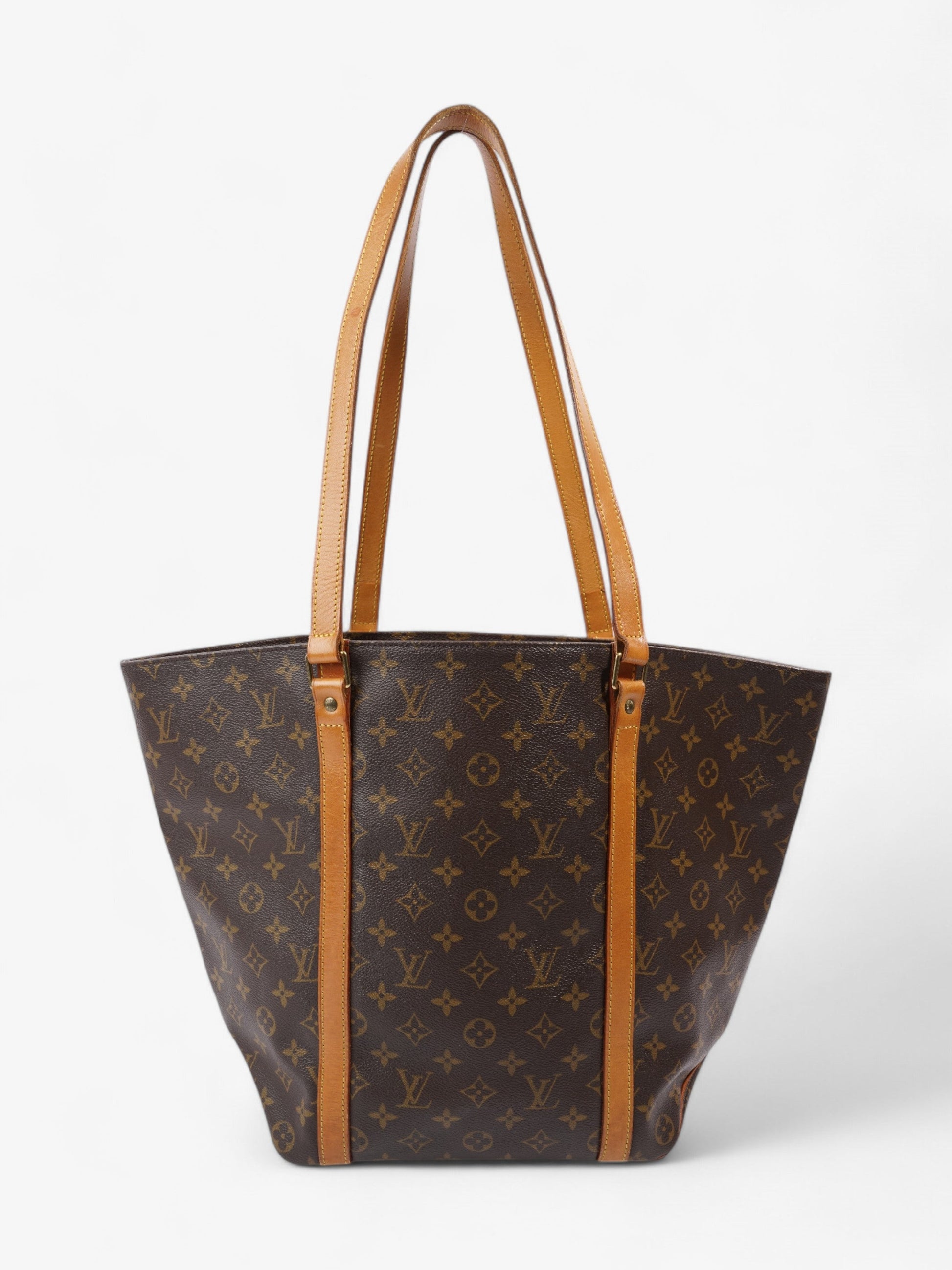 Louis Vuitton Sac Shopping Coated Monogram Brown Canvas Coated Canvas Apparel