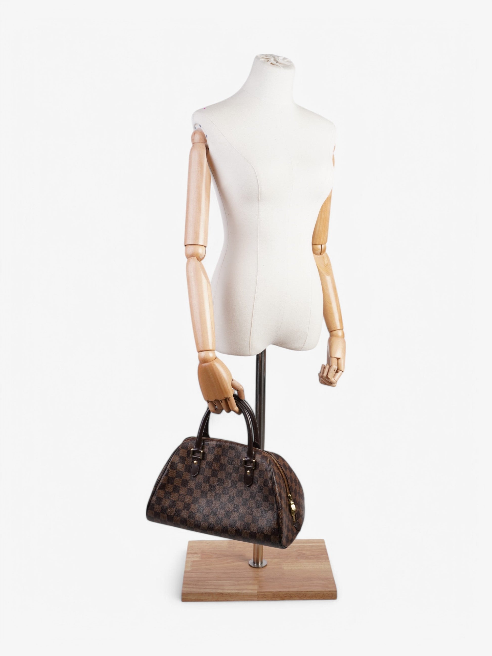 Louis Vuitton Ribera Dark Coated Brown MM Canvas Coated Canvas Damier Apparel