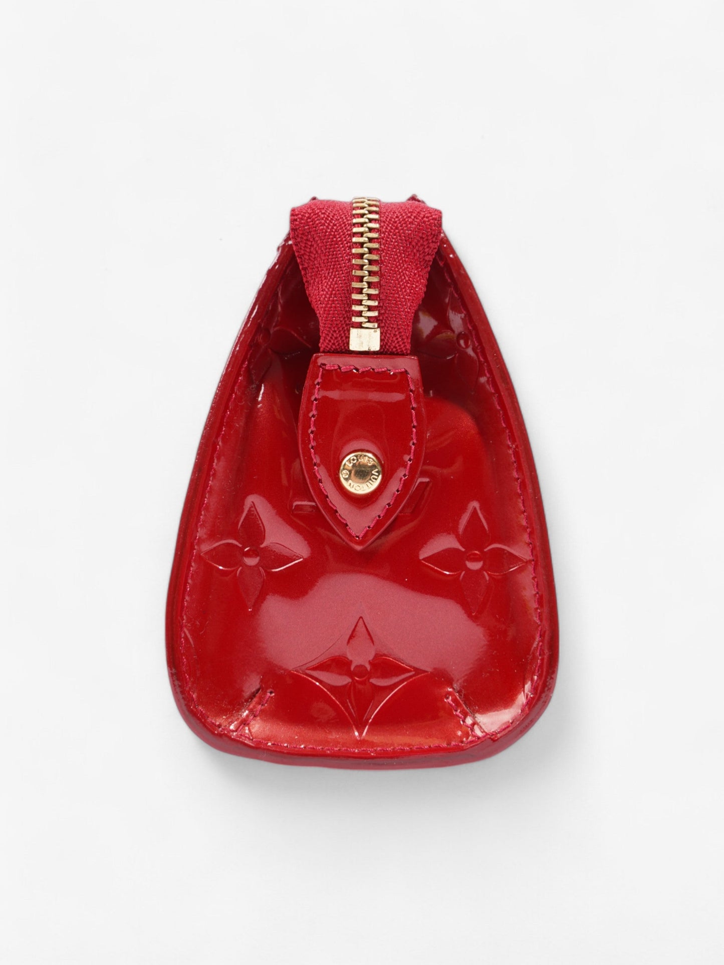 Louis Vuitton Trousse Cosmetic Monogram Red Leather Vernis Handbag