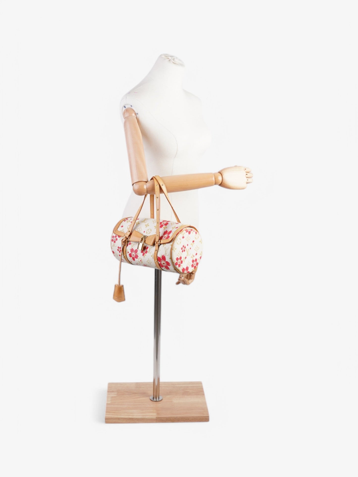 Louis Vuitton Papillon Cherry Blossom Murakami Coated Canvas White Red Gold Apparel
