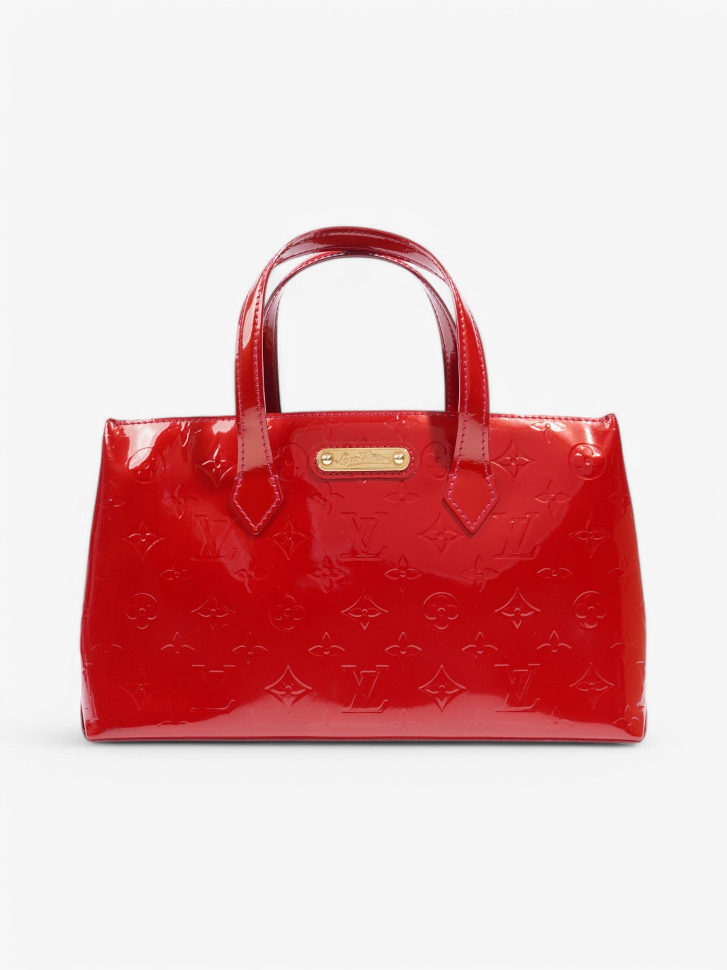 Louis Vuitton Wilshere Verni Calfskin Red PM Leather Handbag
