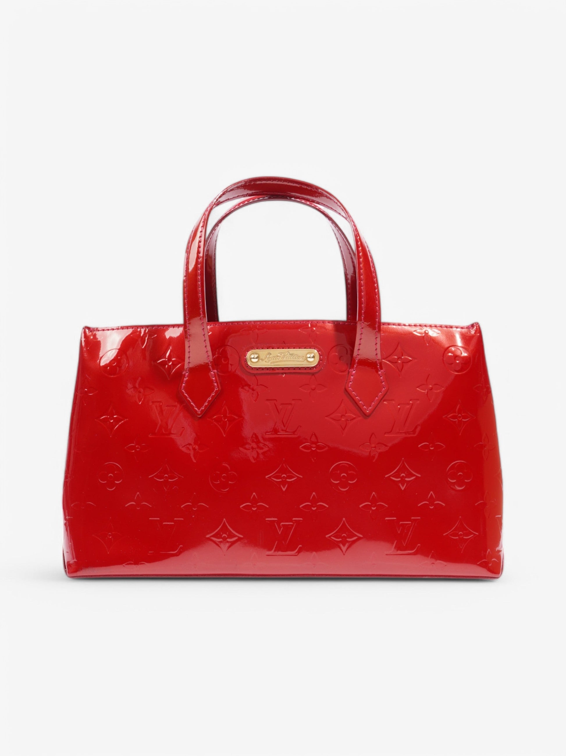 Louis Vuitton Wilshere Verni Calfskin Red PM Leather Handbag