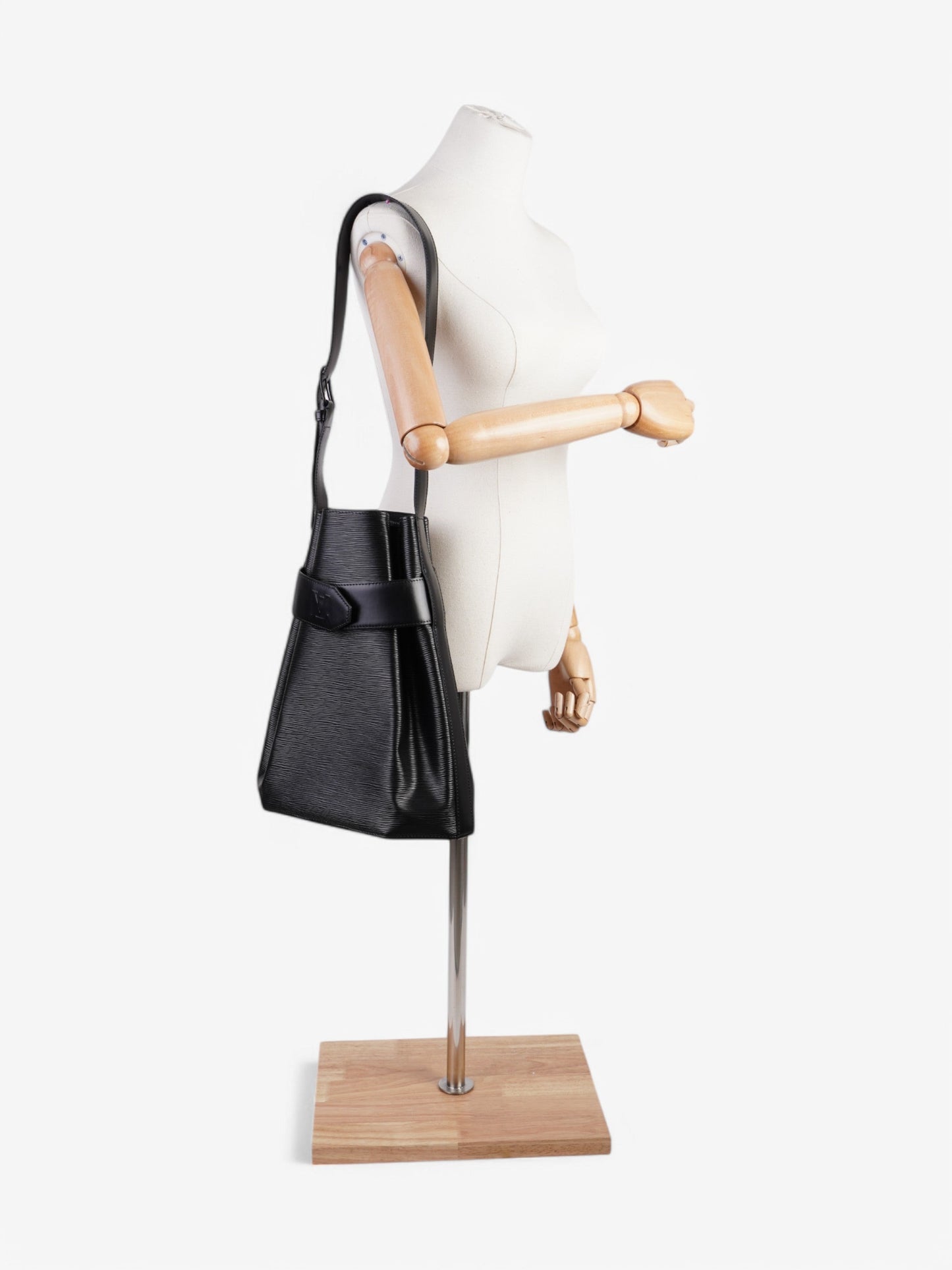 Louis Vuitton Sac de Paul Calfskin Black GM Leather Epi Handbag