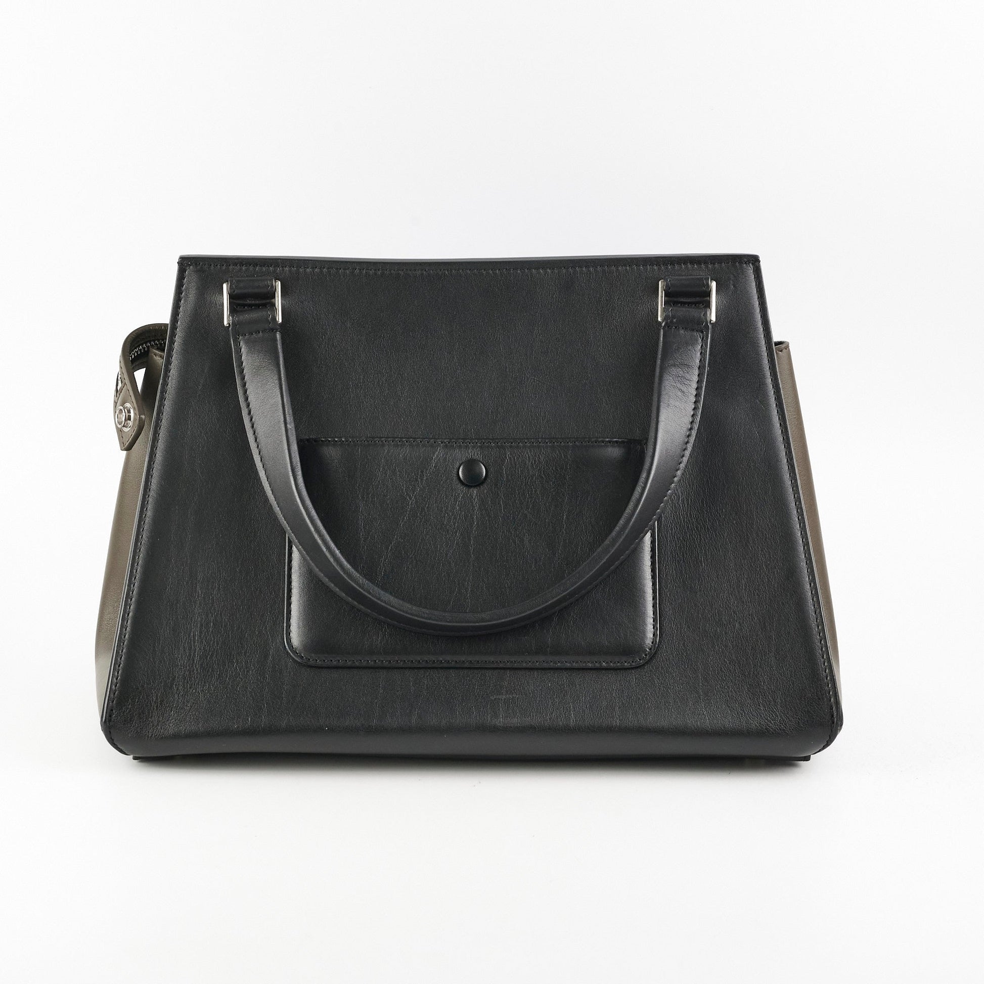 Luxury Tri Colour Edge Shoulder Bag Leather