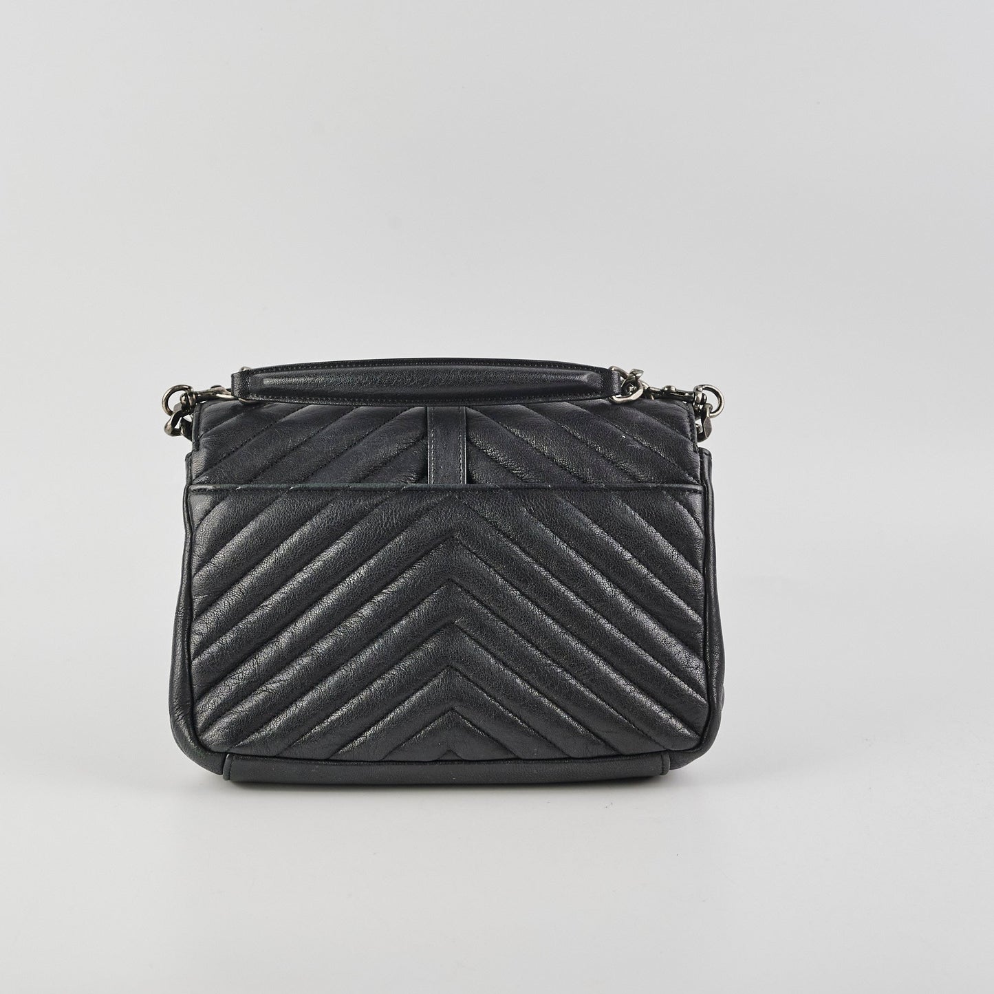 YSL Saint Laurent College Bag Black Medium Crossbody Bag Medium Black Bag