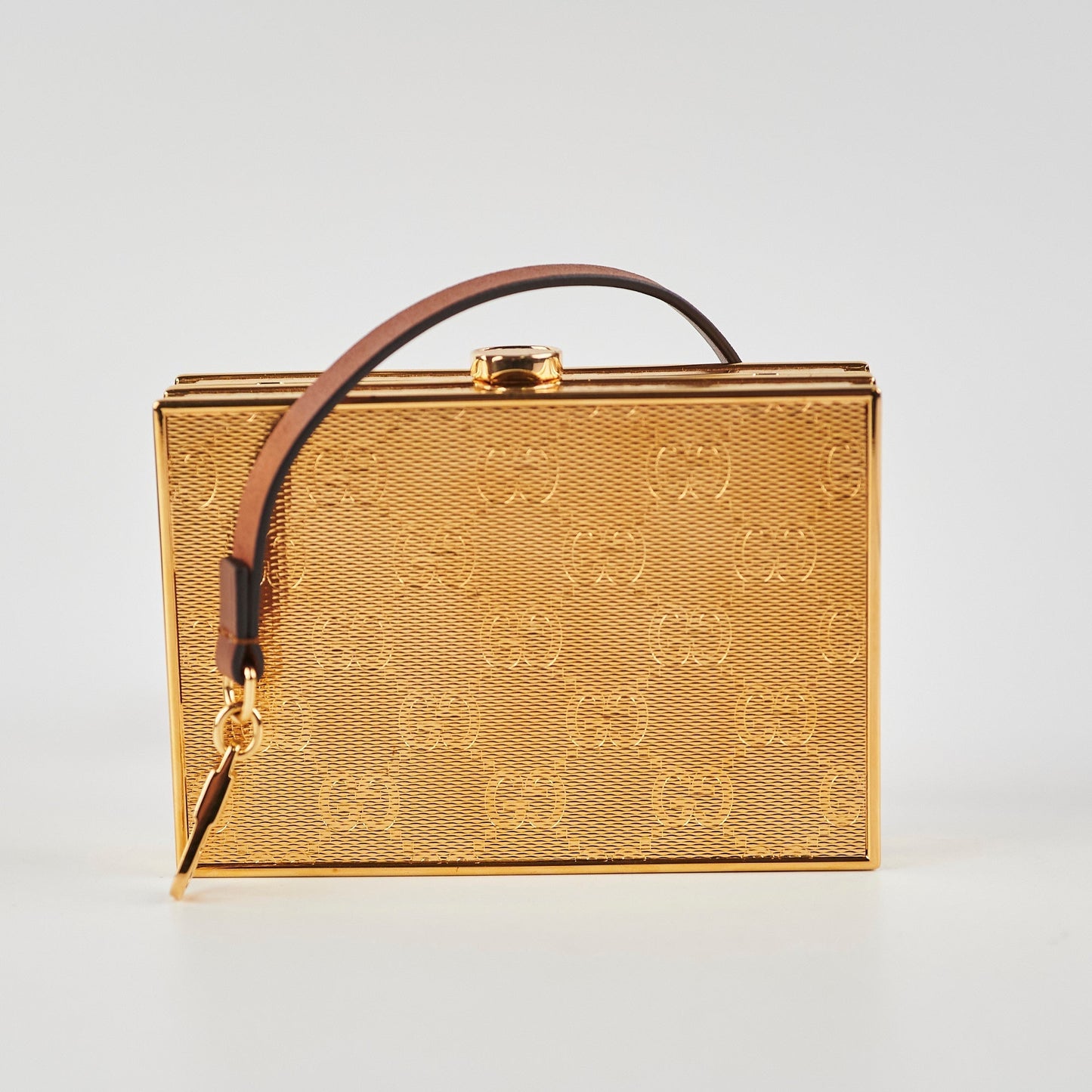 Gucci Clutch Monogram Gold Clutch Bag