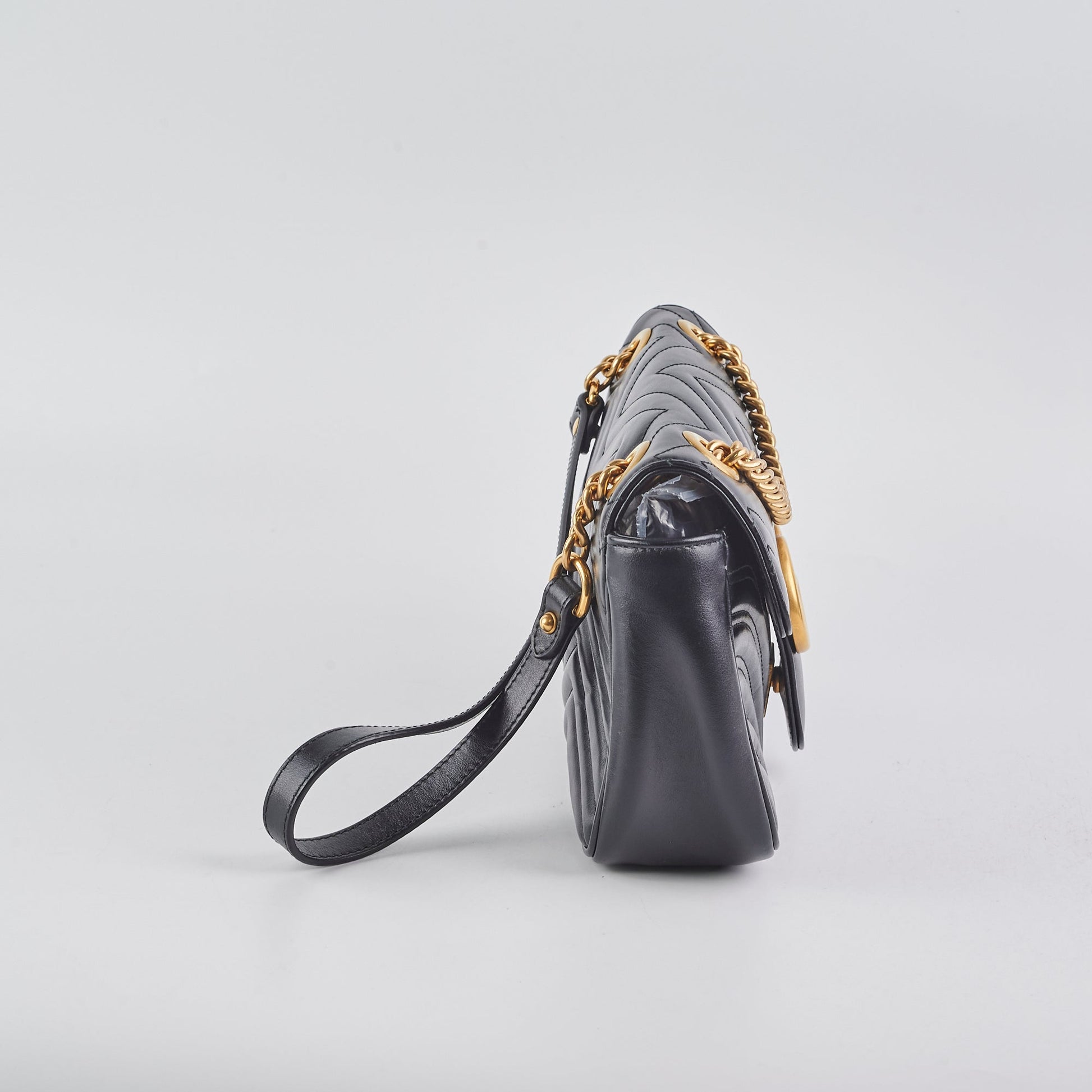Gucci Marmont Shoulder Bag Black Small Crossbody Bag Bag Black