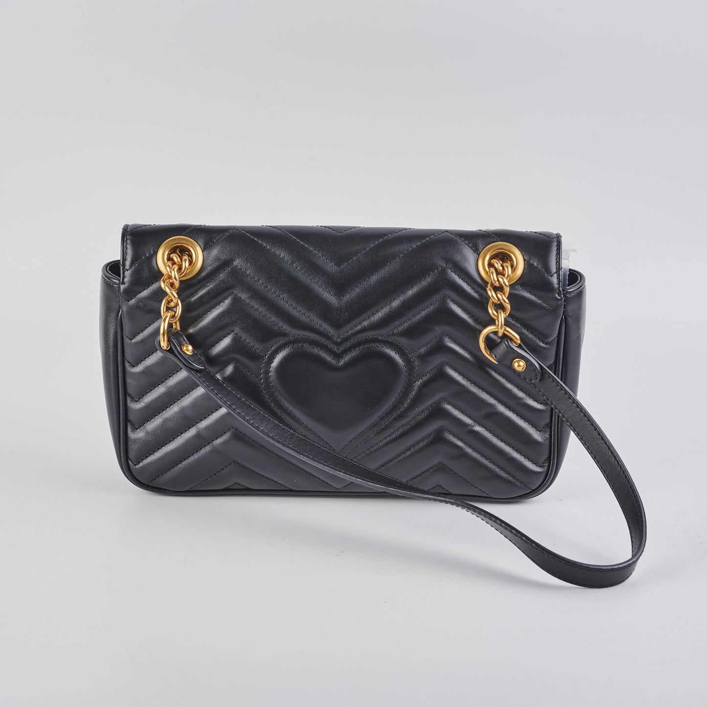 Gucci Marmont Shoulder Bag Black Small Crossbody Bag Bag Black