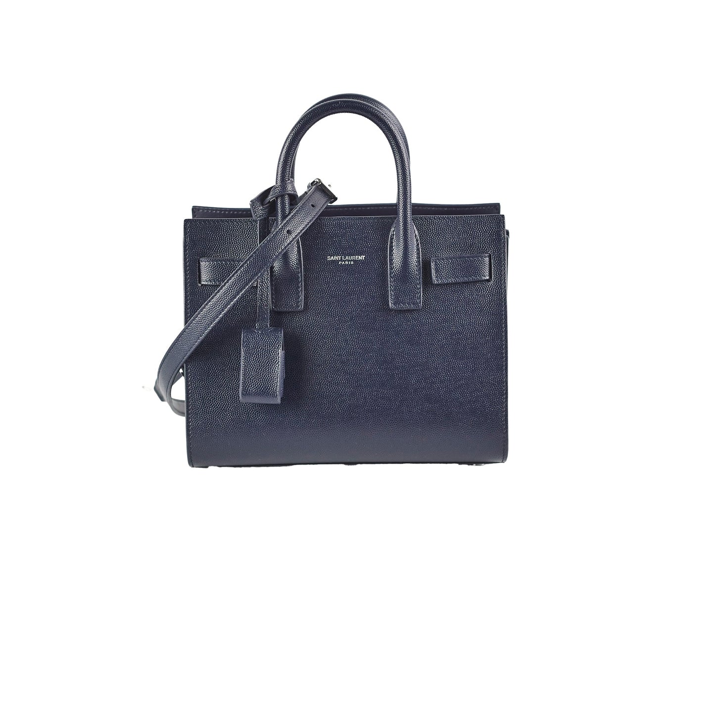 YSL Saint Laurent Sac De Jour Crossbody Bag Blue Navy