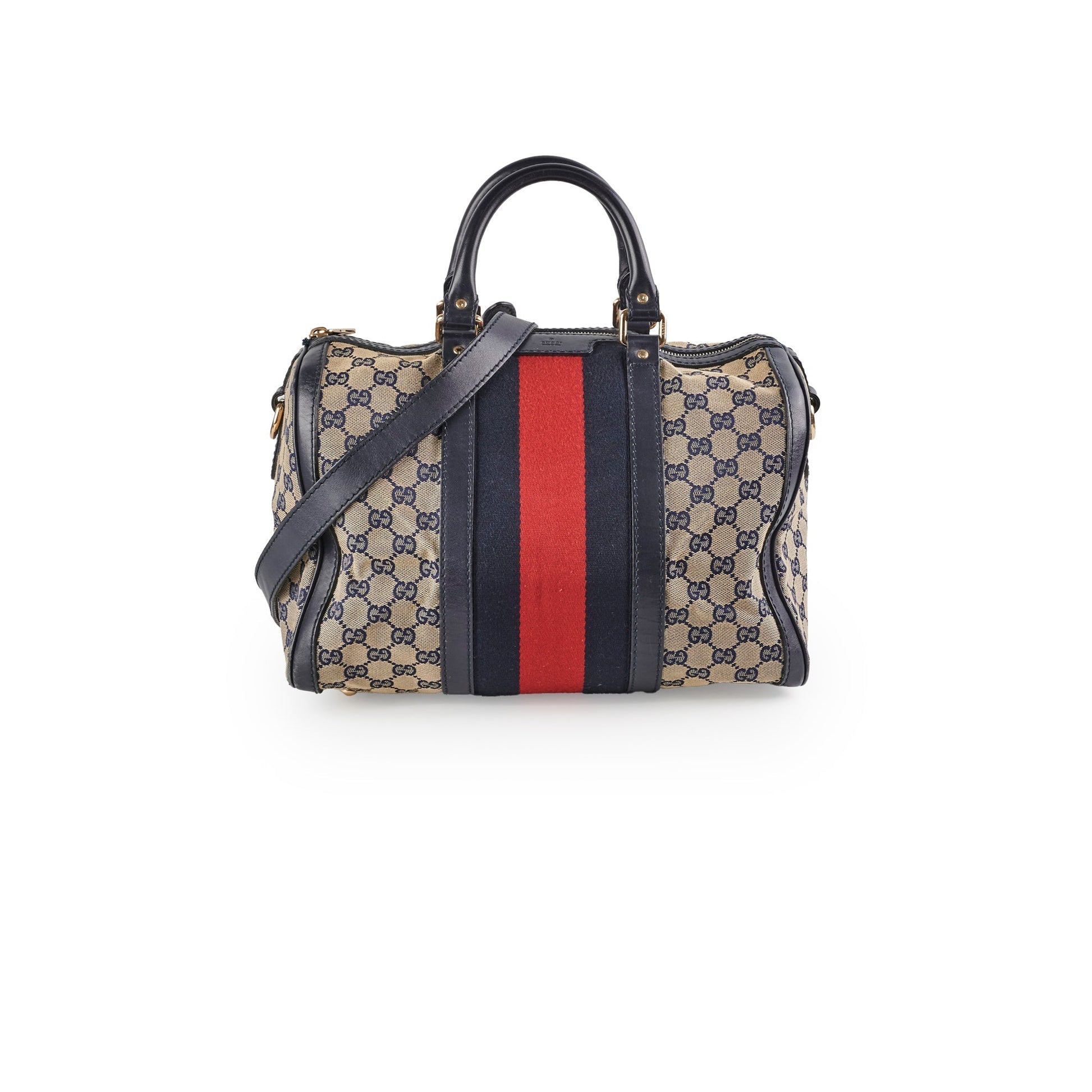 Gucci Boston Bag Canvas Shoulder Bag