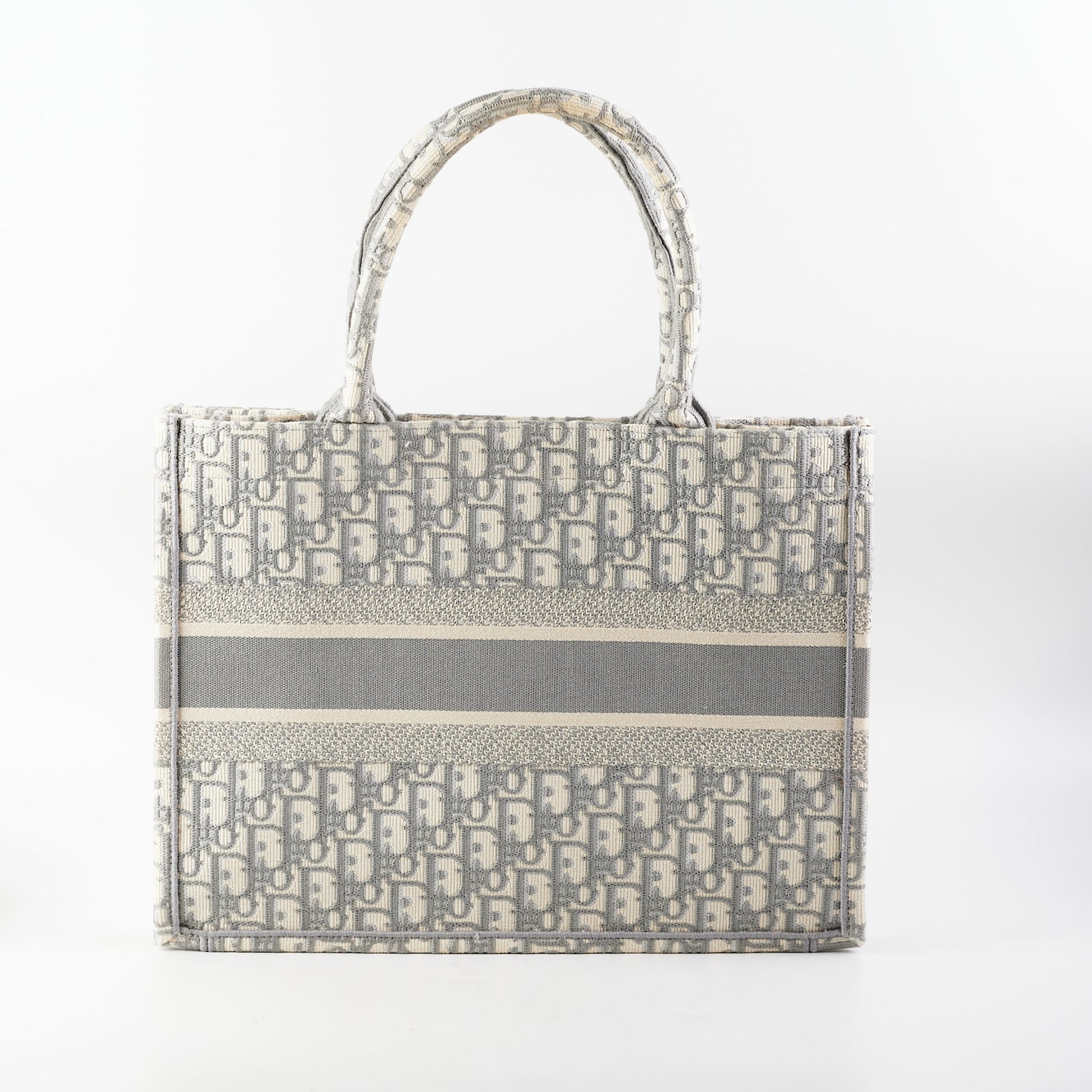 Dior Book Tote Oblique Grey Gray Medium Tote Bag