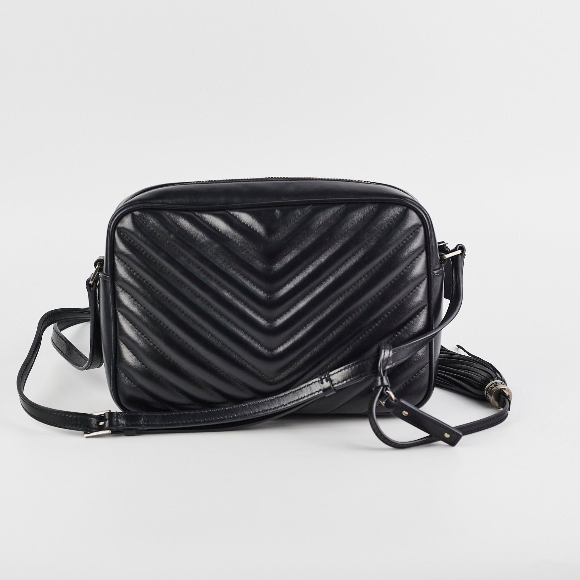 YSL Saint Laurent Lou Camera Bag Black Crossbody Bag 12