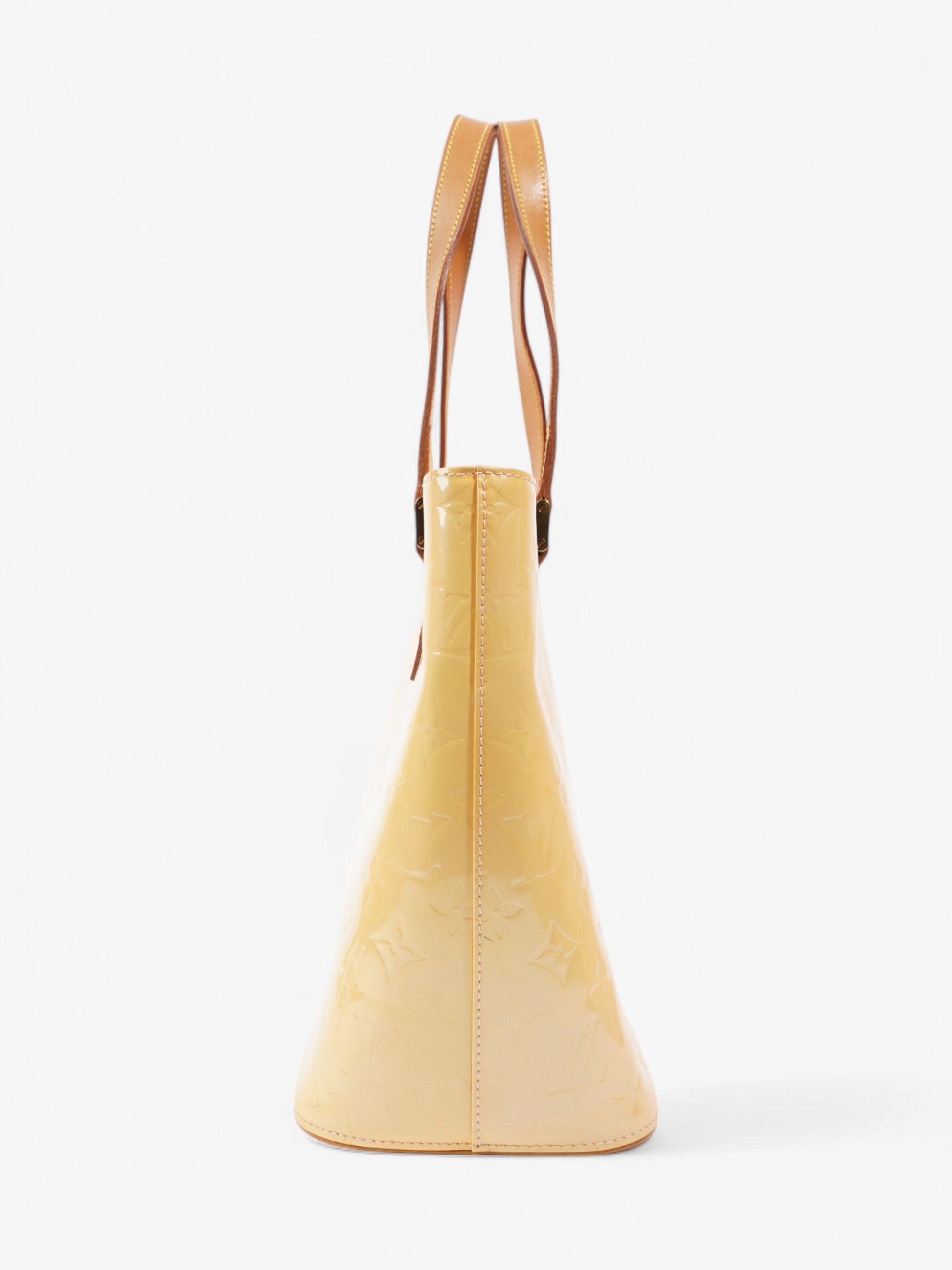 Louis Vuitton Verni Houston Yellow Calf Leather Handbag