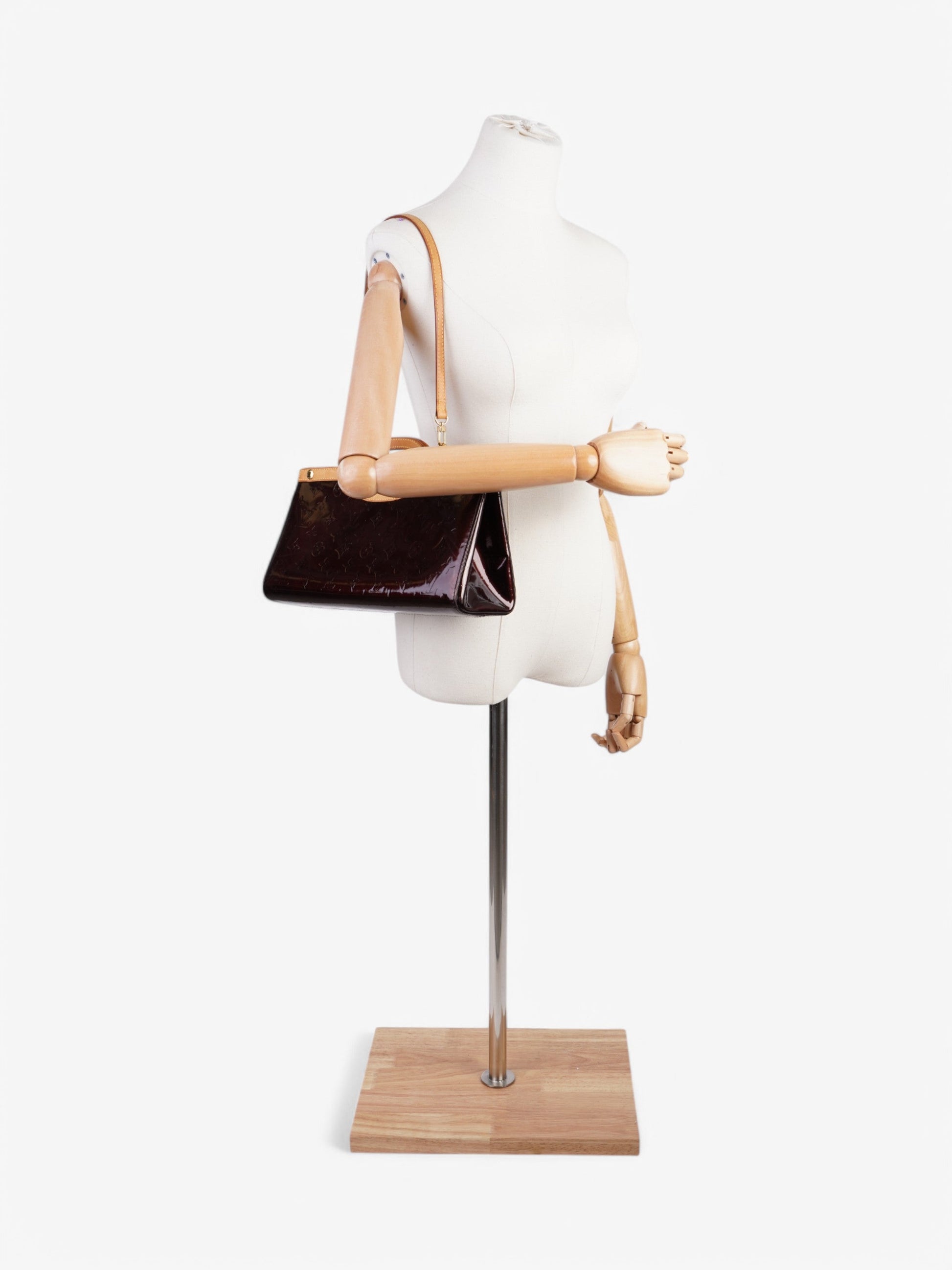 Louis Vuitton Verni Roxburry Drive Amarante Calf Leather Handbag