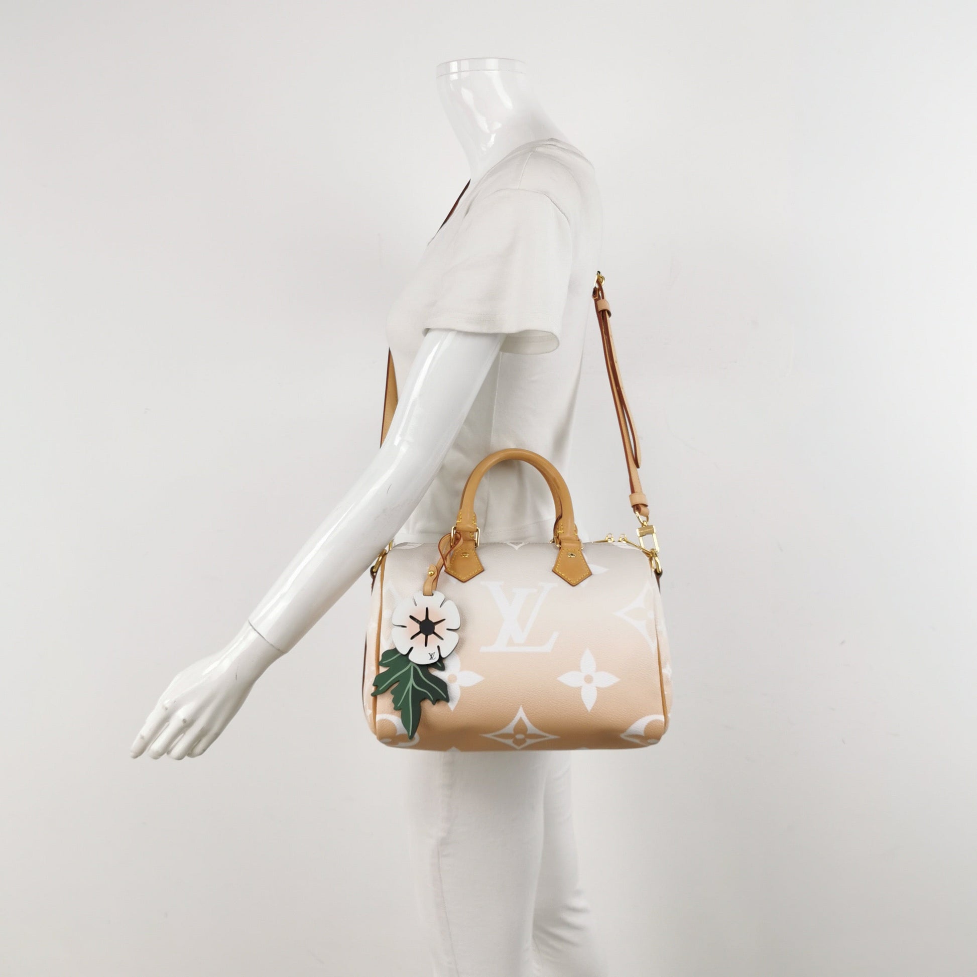 Louis Vuitton Speedy Bandouliere By Pool Giant 25 Monogram Handbag Bag 1