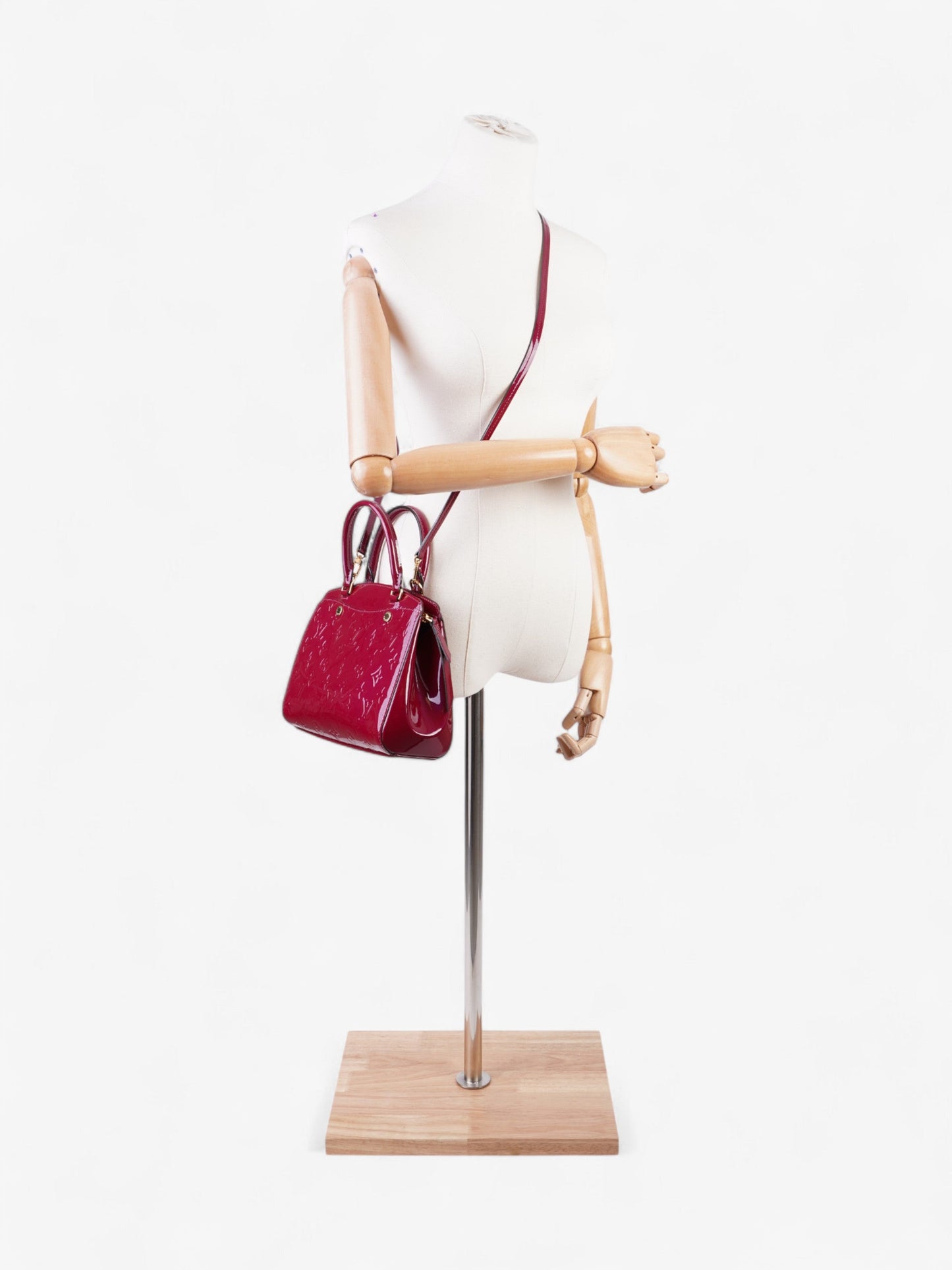Louis Vuitton Brea Burgundy BB Leather Handbag