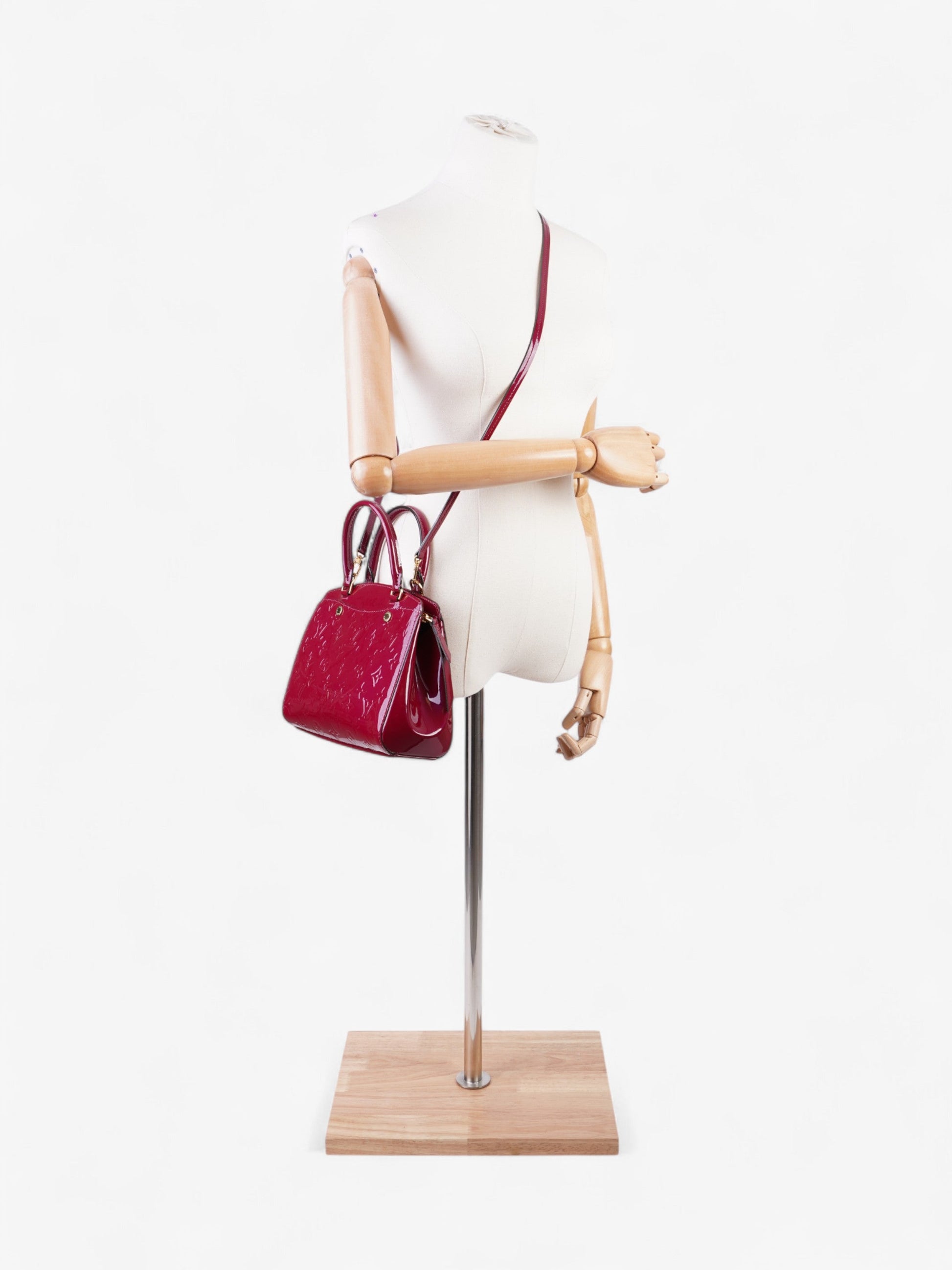 Louis Vuitton Brea Burgundy BB Leather Handbag