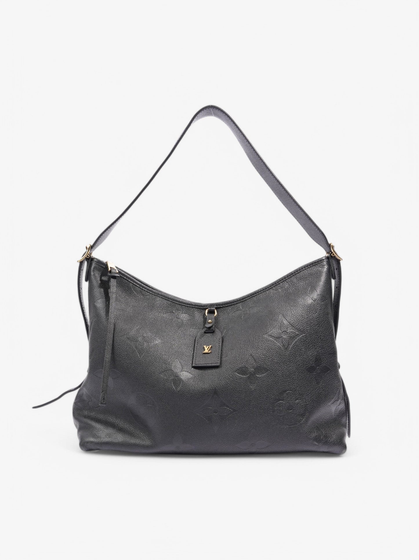 Louis Vuitton CarryAll MM Monogram Empreinte Leather Black Handbag