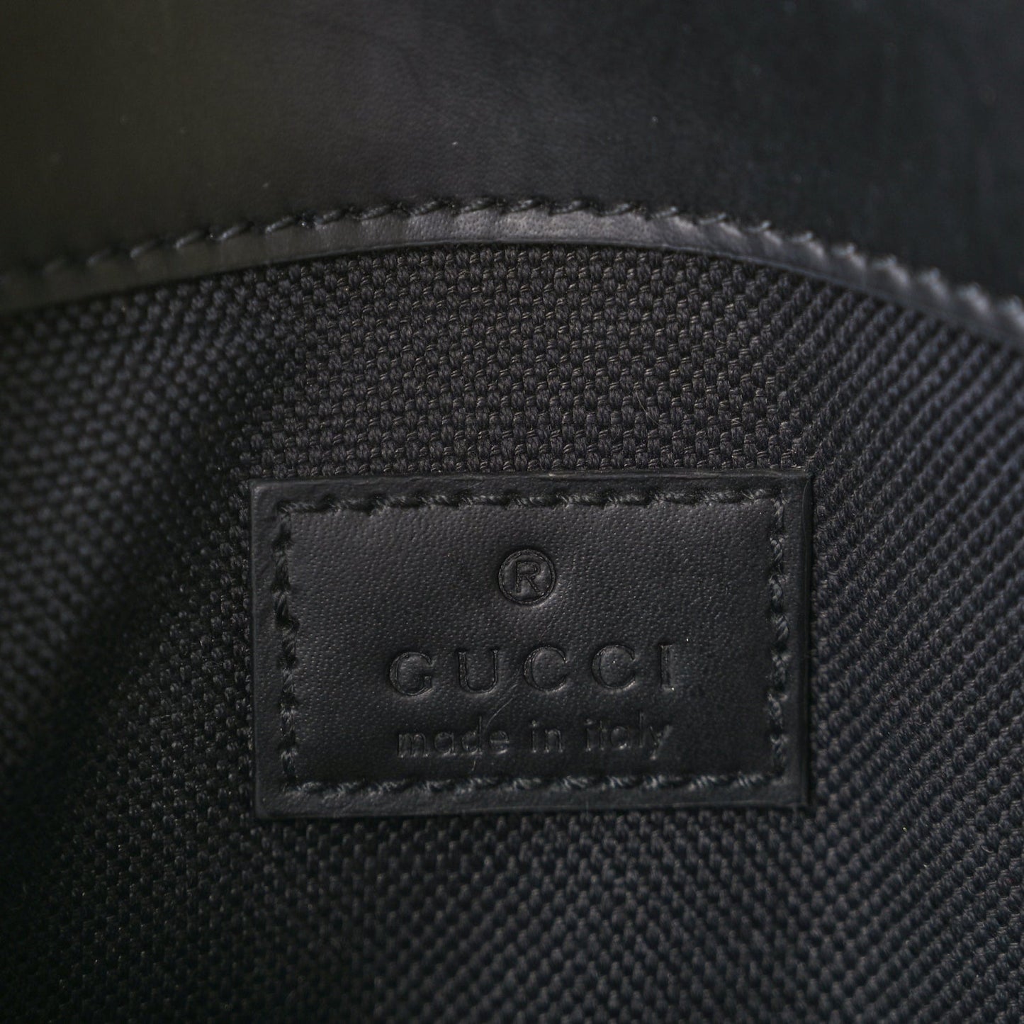 Gucci GG Supreme Monogram Web Slim Belt Bag Black Grey