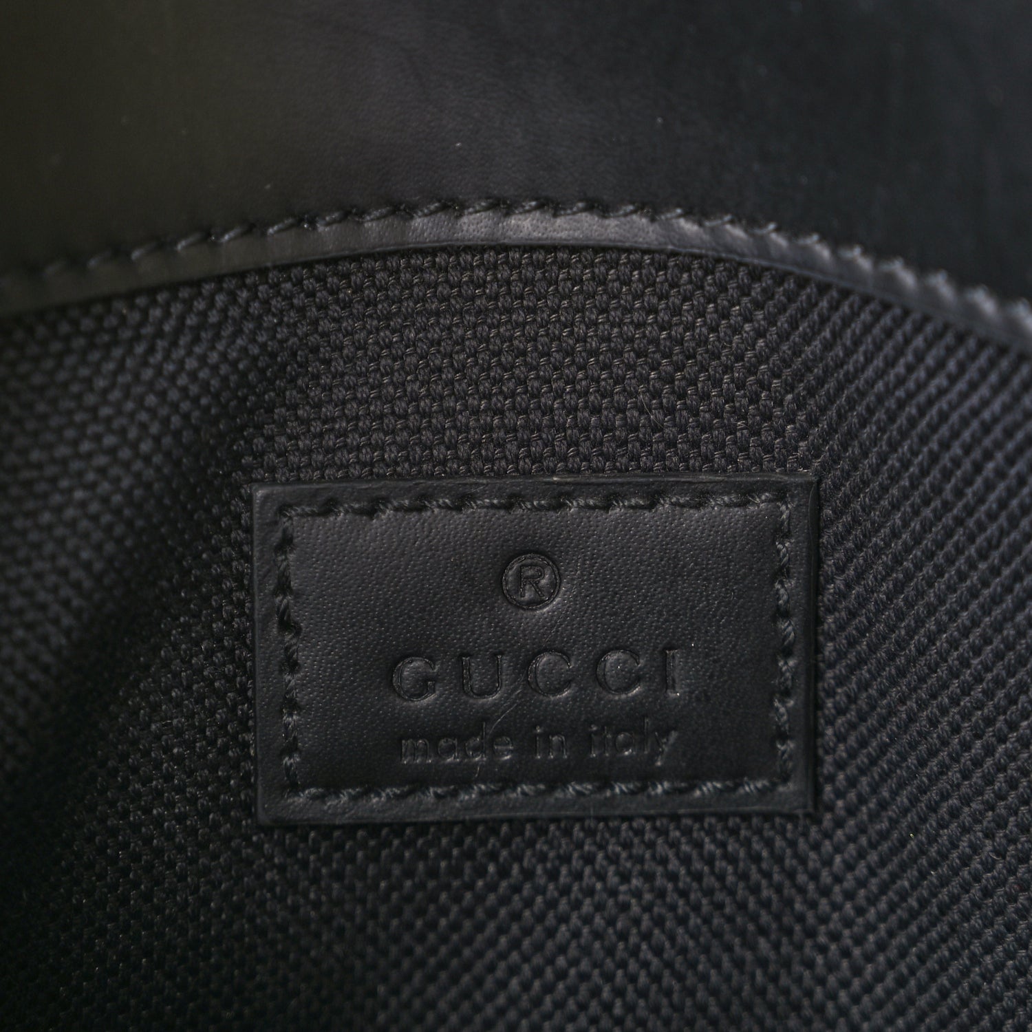 Gucci GG Supreme Monogram Web Slim Belt Bag Black Grey