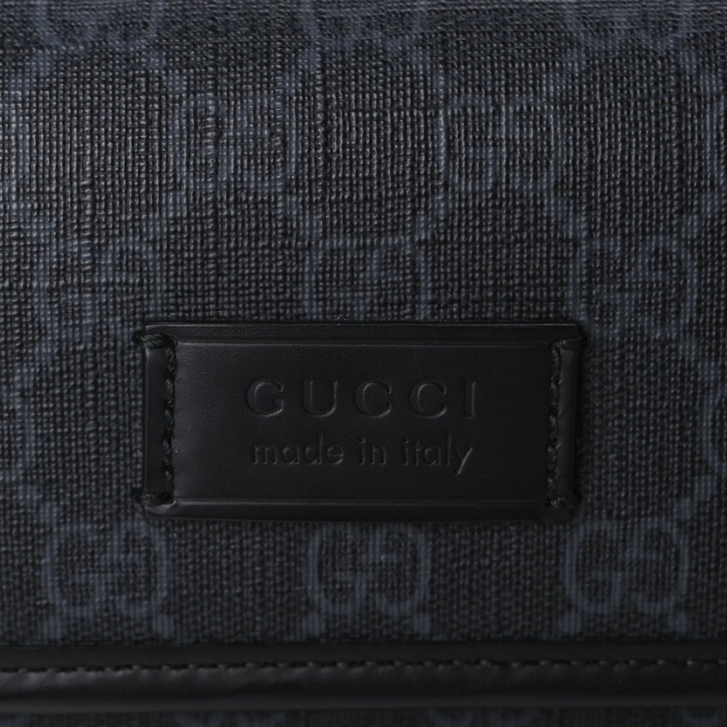 Gucci GG Supreme Monogram Web Slim Belt Bag Black Grey
