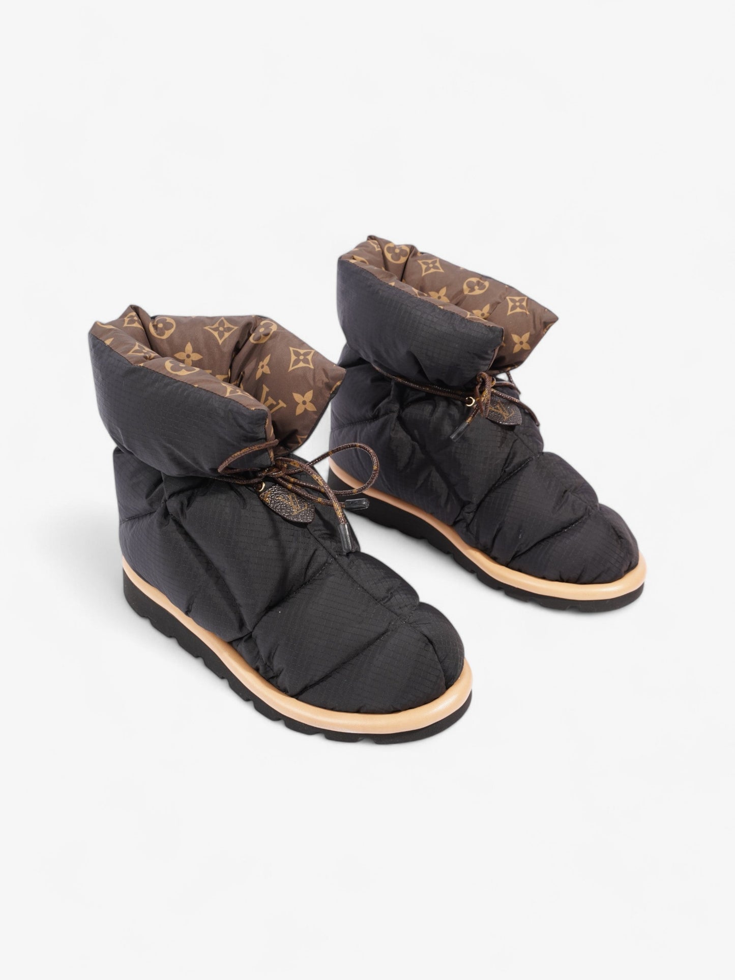 Louis Vuitton Pillow Comfort Ankle Boot Khaki Black Shoes
