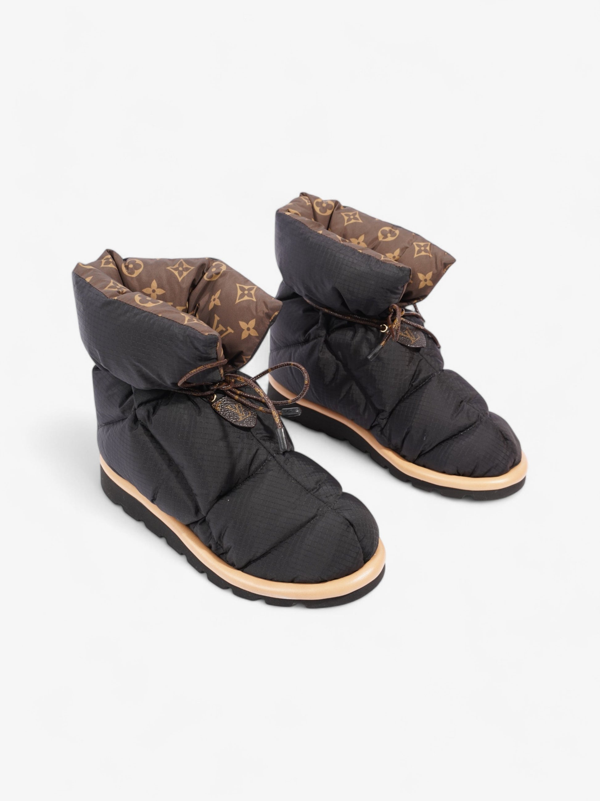 Louis Vuitton Pillow Comfort Ankle Boot Khaki Black Shoes