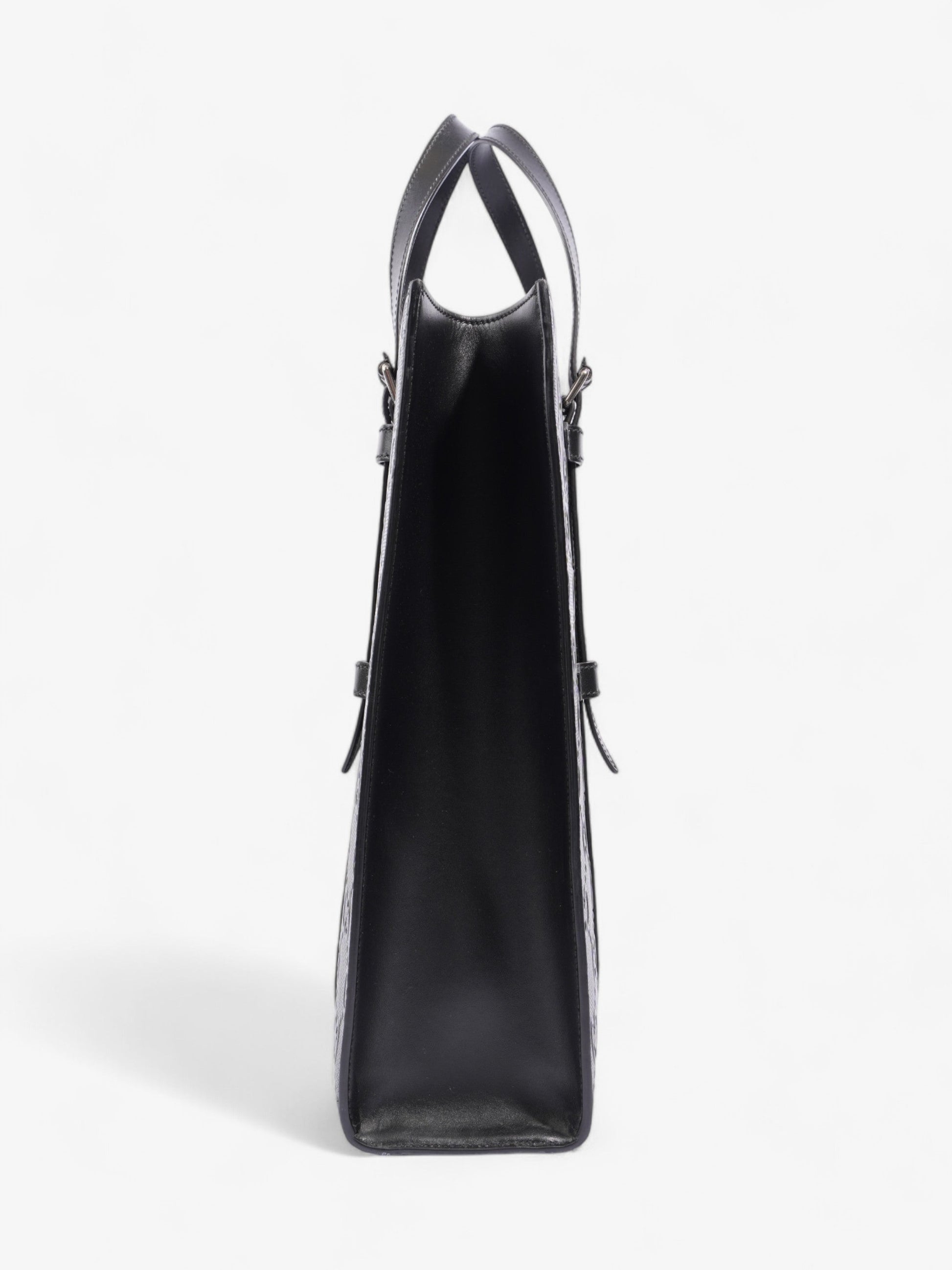 Gucci Tote Bag Embossed Leather Black Shoulder Bag