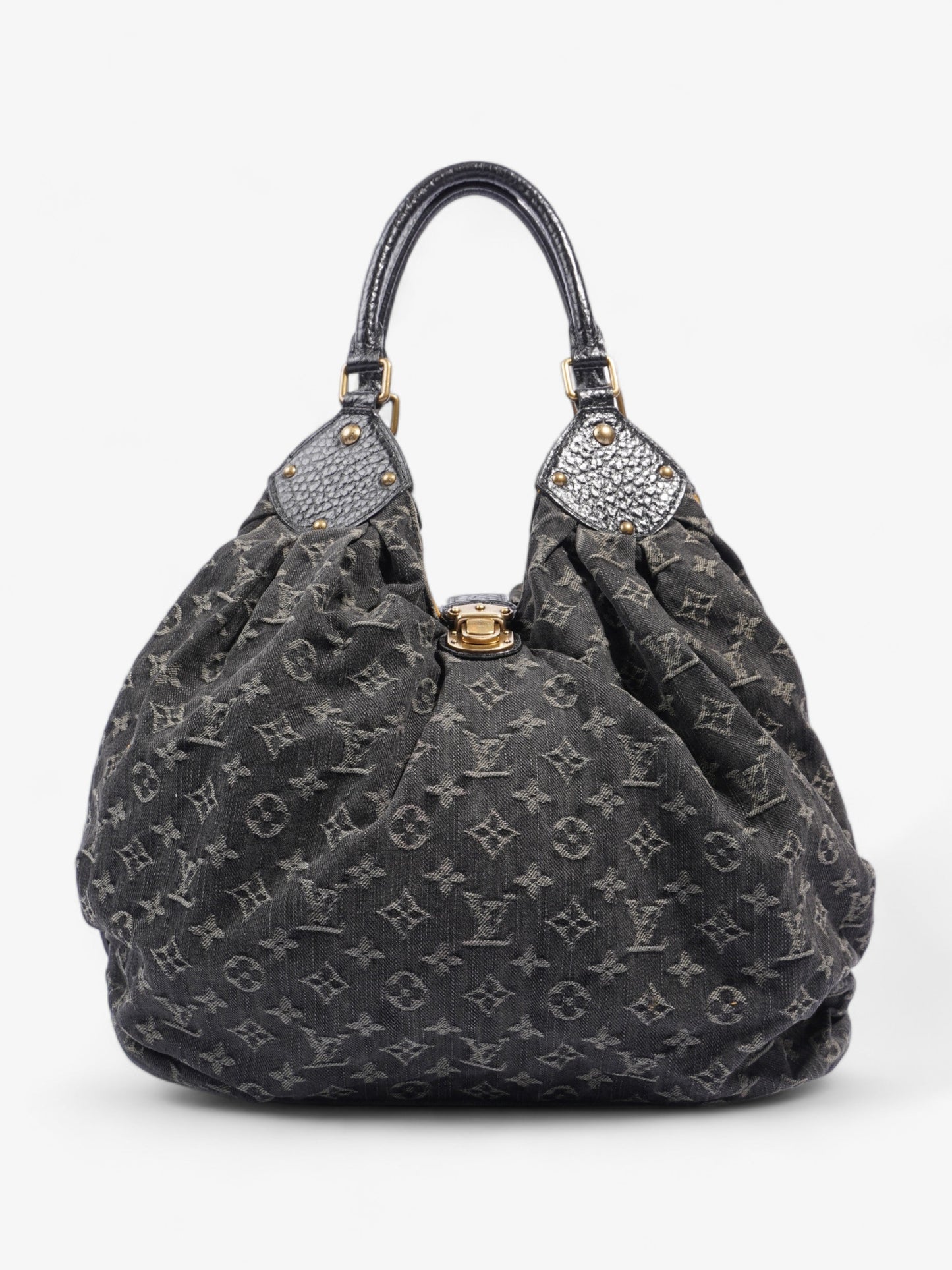 Louis Vuitton Mahina XL Monogram Denim Black Handbag