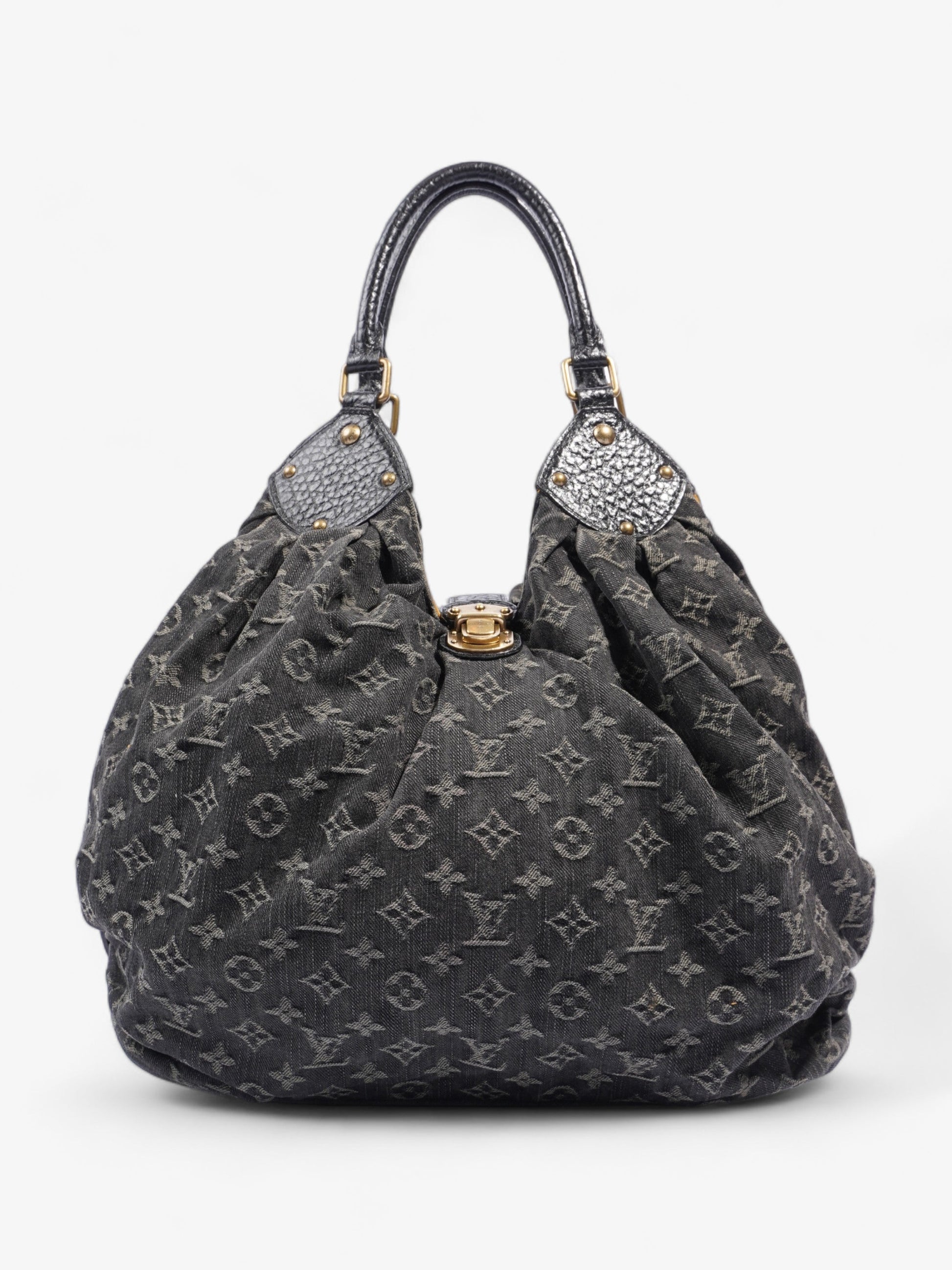 Louis Vuitton Mahina XL Monogram Denim Black Handbag