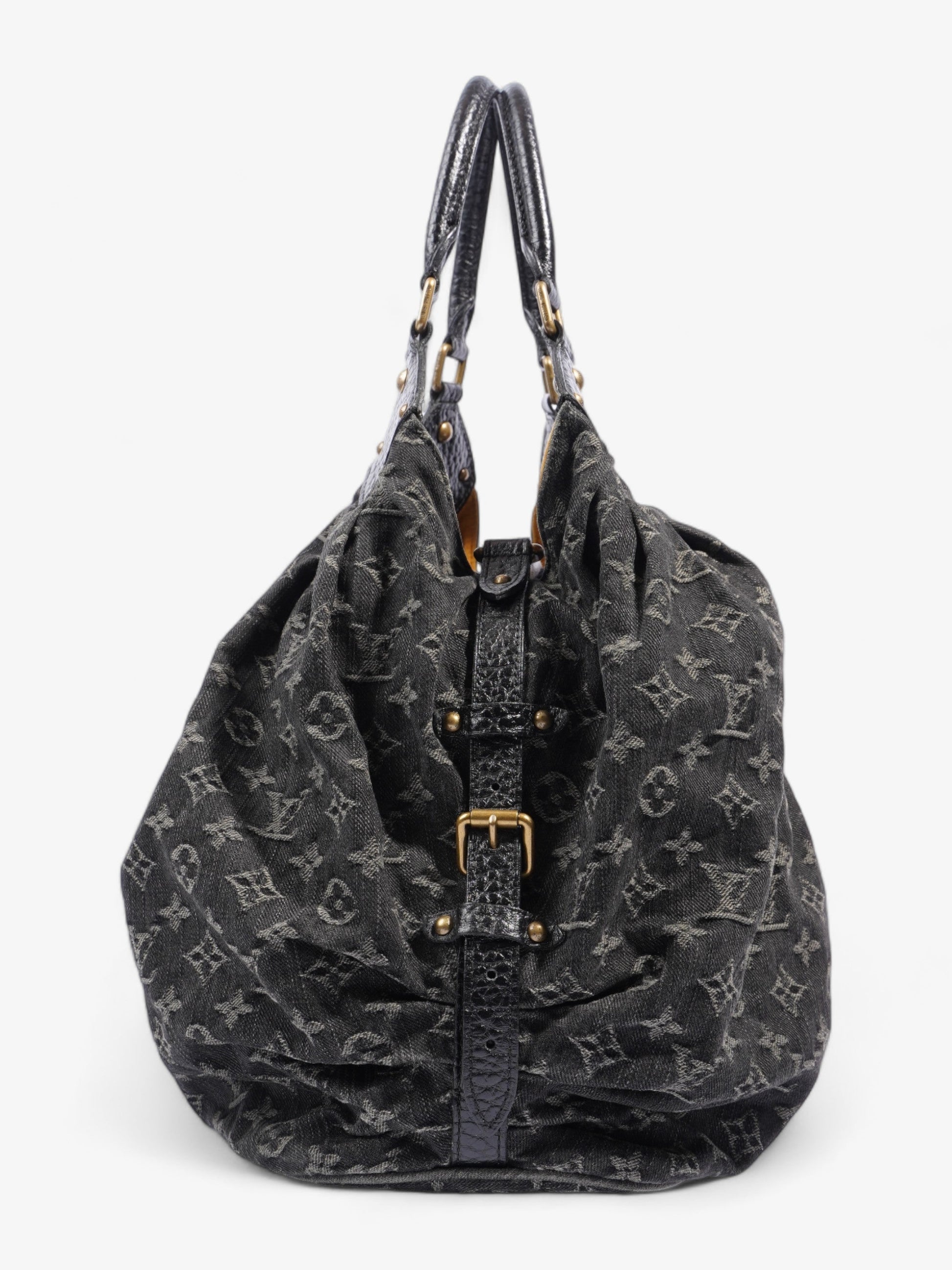 Louis Vuitton Mahina XL Monogram Denim Black Handbag