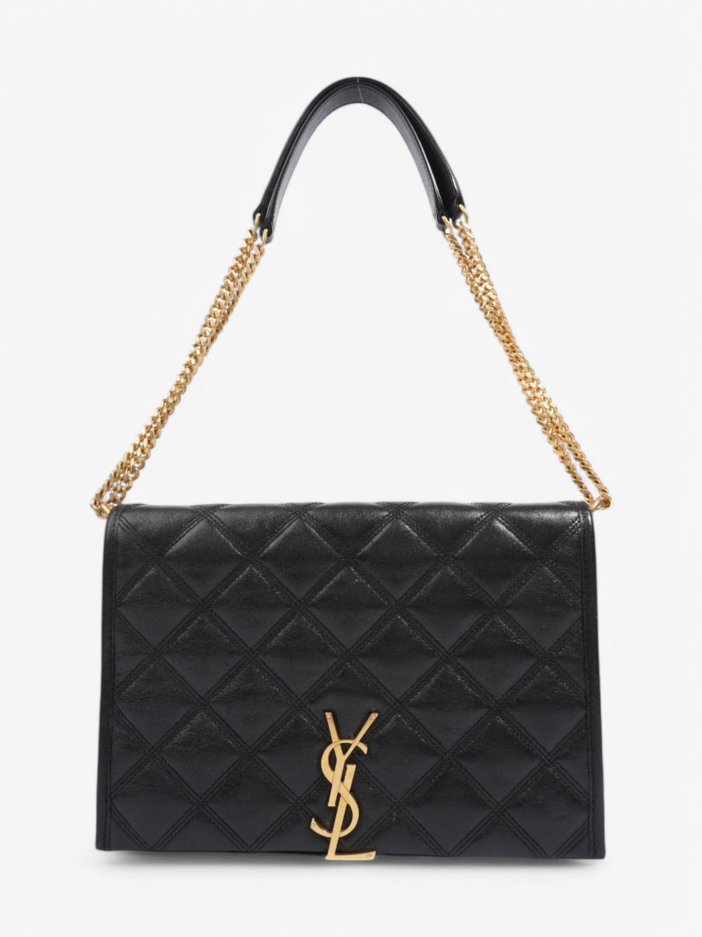 YSL Saint Laurent Becky Bag Leather Lambskin Black Crossbody Bag