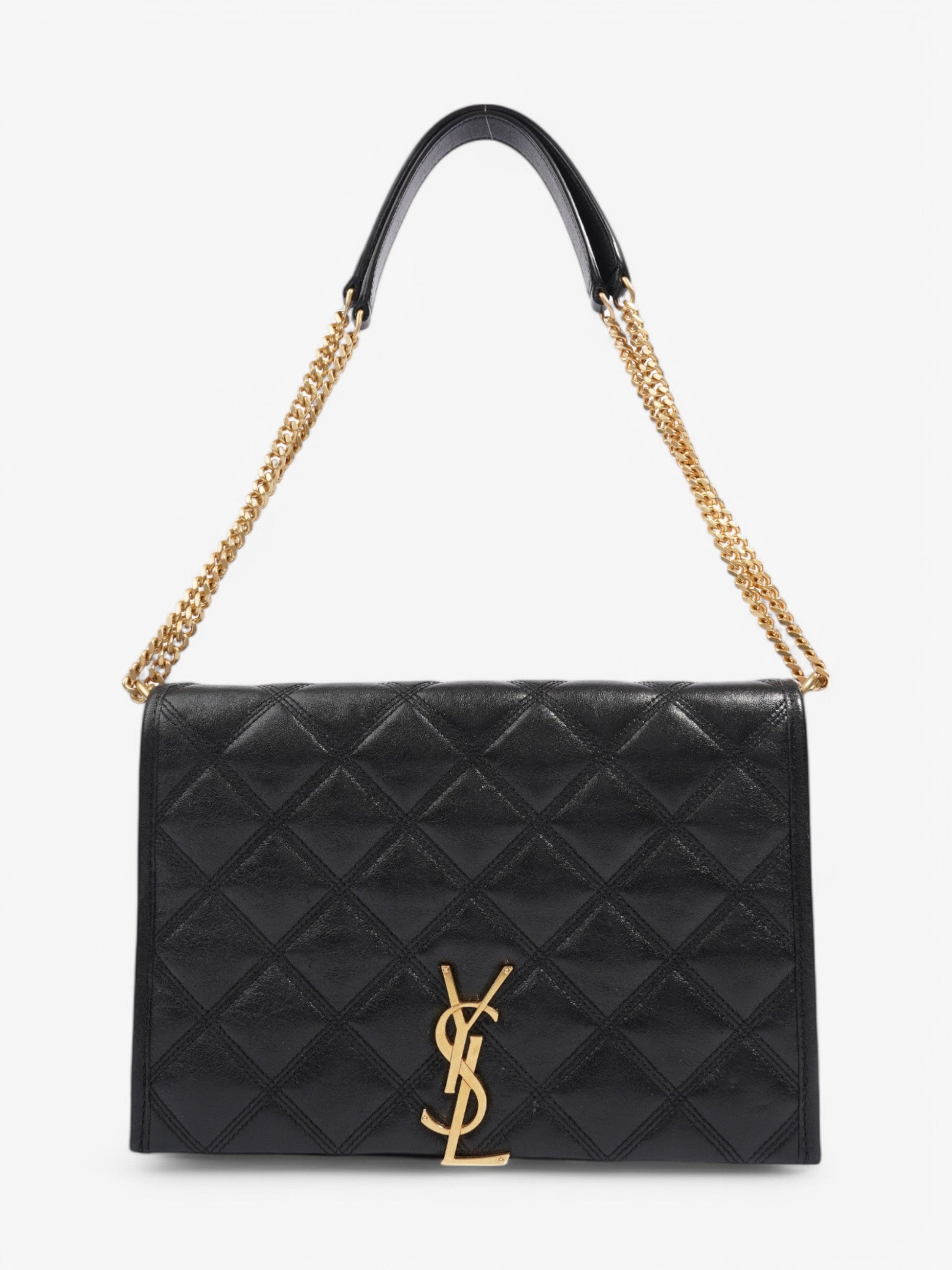 YSL Saint Laurent Becky Bag Leather Lambskin Black Crossbody Bag
