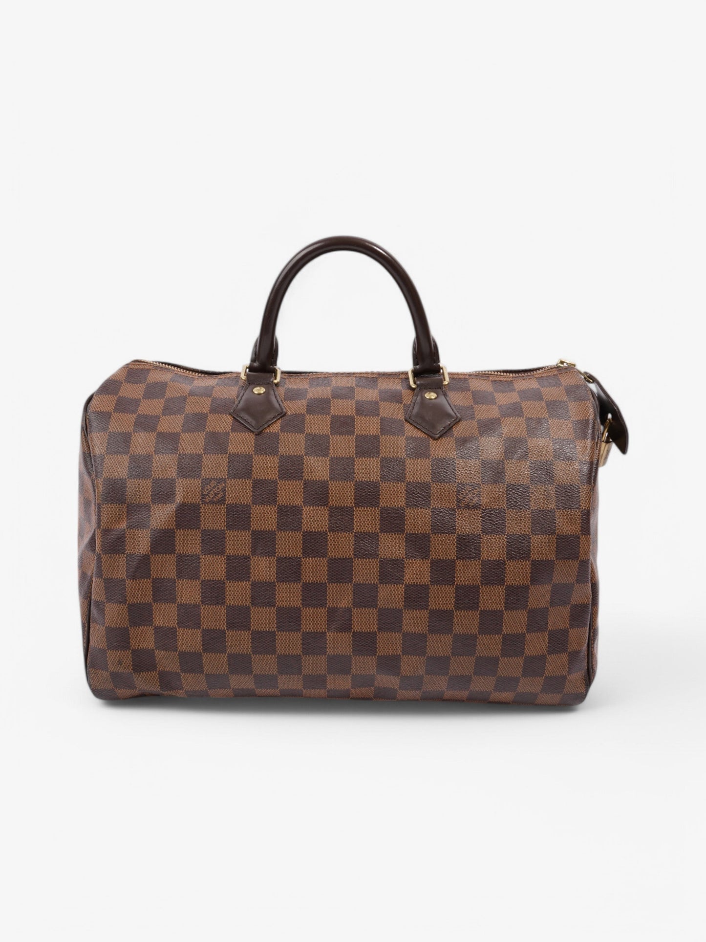 Louis Vuitton Speedy Ebene Coated 35 Canvas Coated Canvas Damier Apparel Canvas 50