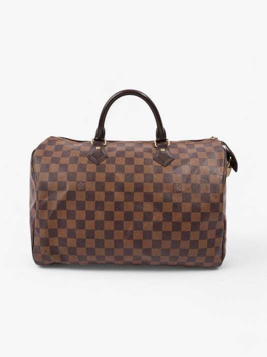 Louis Vuitton Speedy Ebene Coated 35 Canvas Coated Canvas Damier Apparel Canvas 50