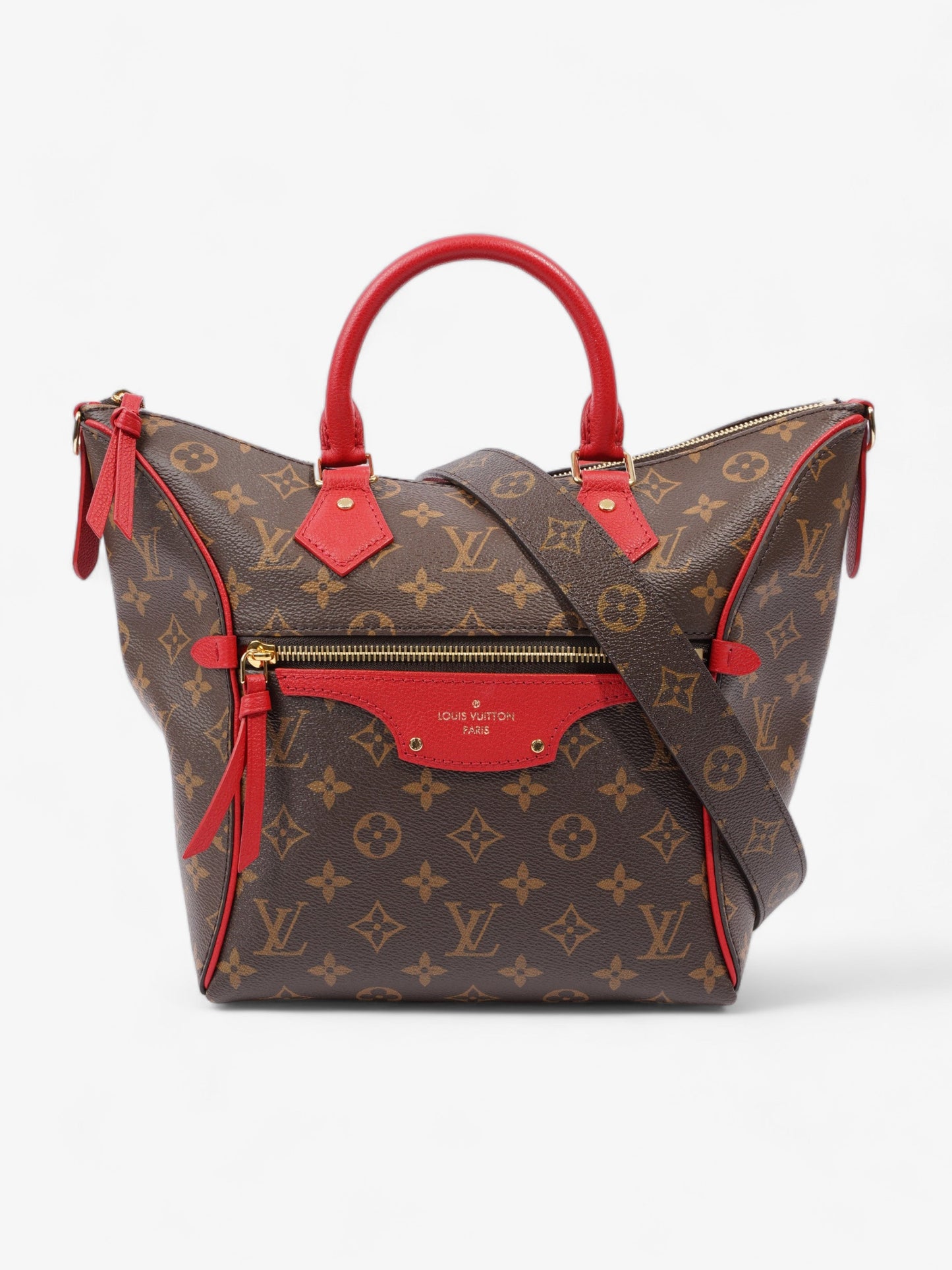 Louis Vuitton Tournelle Coated Monogram Red PM Canvas Coated Canvas Apparel