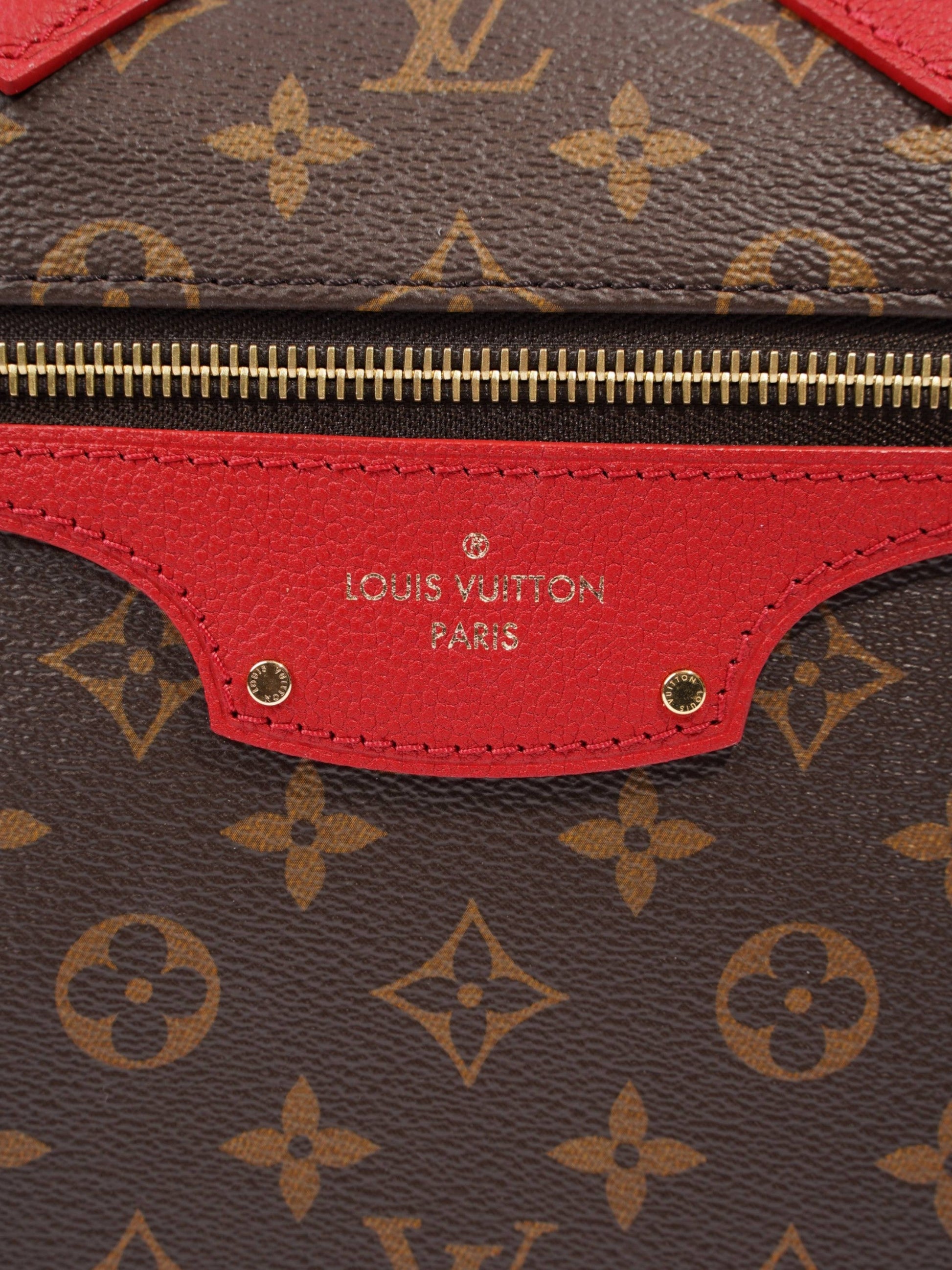 Louis Vuitton Tournelle Coated Monogram Red PM Canvas Coated Canvas Apparel