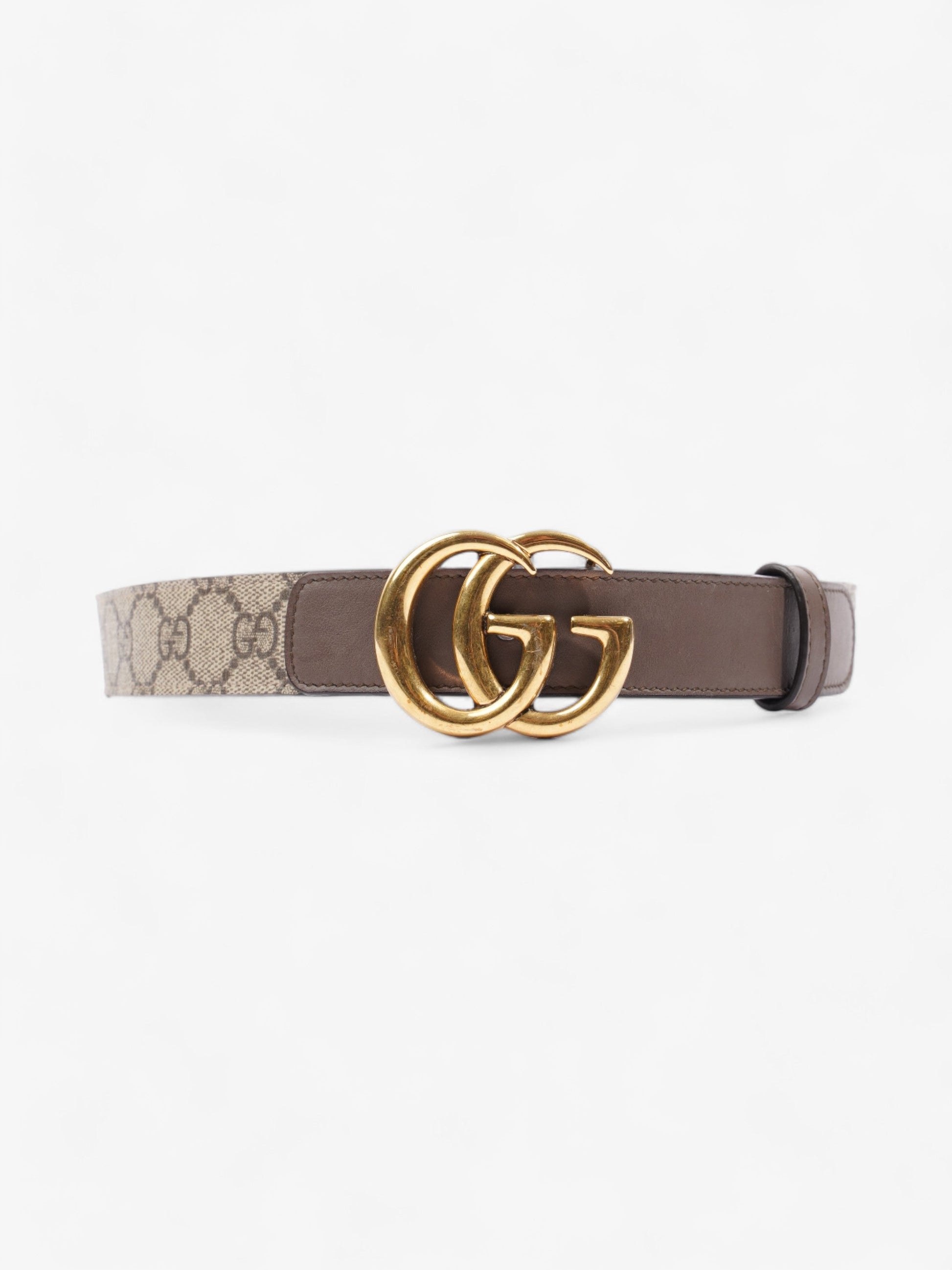 Gucci Marmont Thin Belt Supreme Handbag Leather Brown Accessory