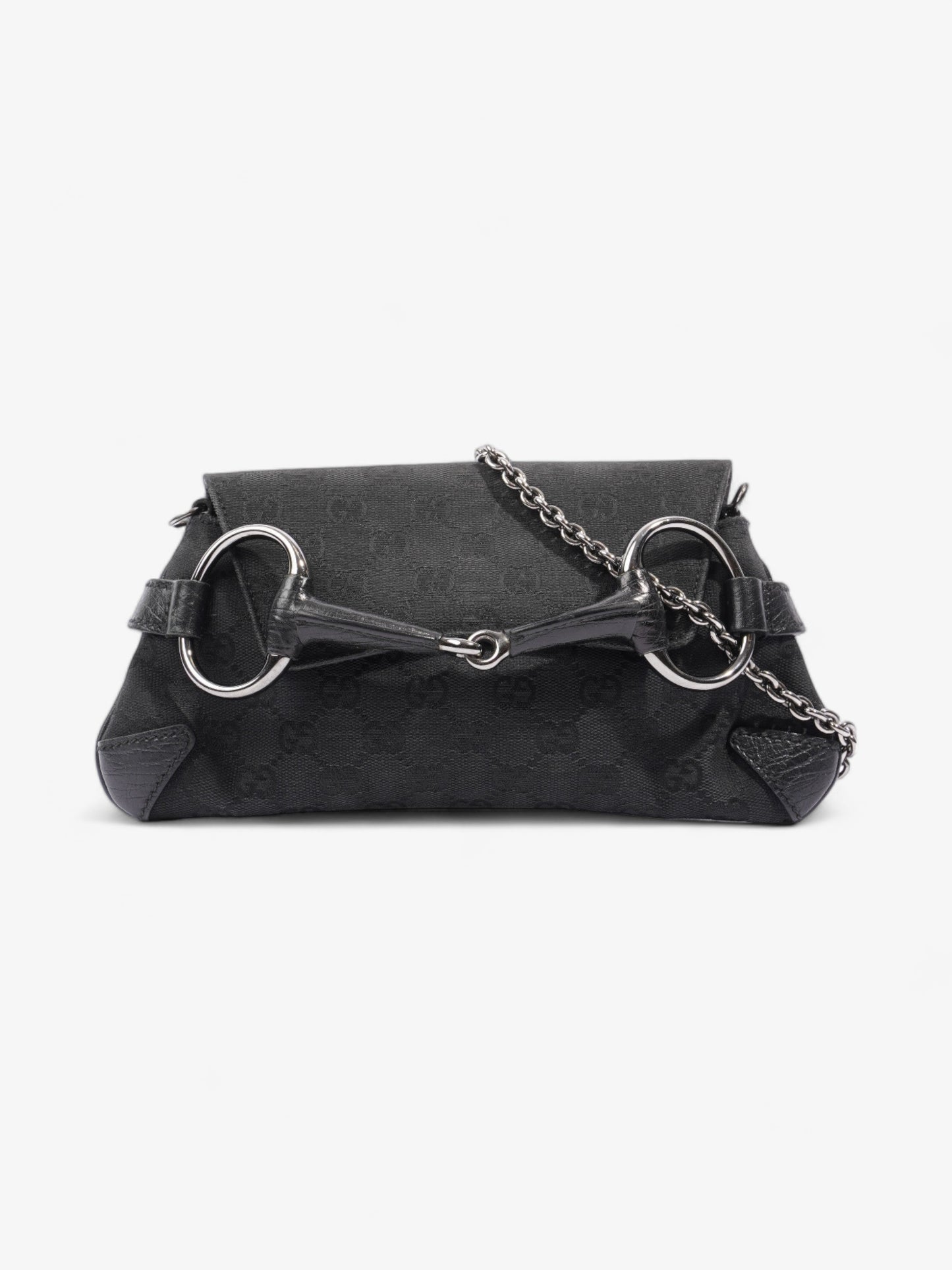 Gucci Horsebit Clutch Supreme Canvas Black Shoulder Bag
