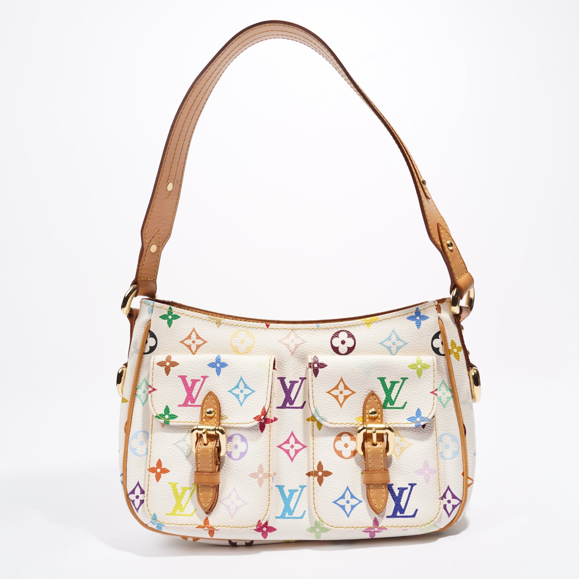 Louis Vuitton Lodge Coated PM Canvas White Multicolour Apparel