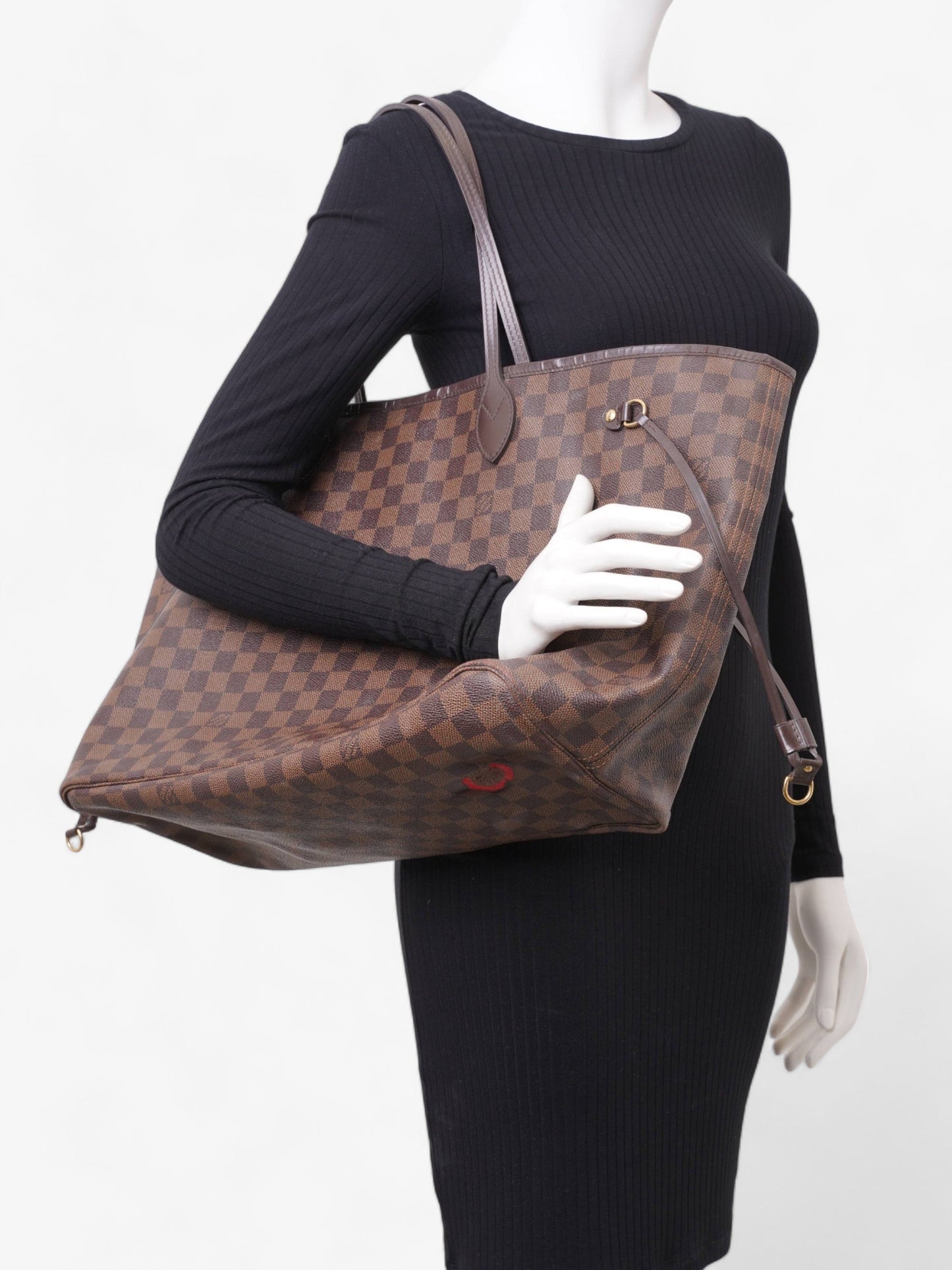Louis Vuitton Neverfull Ebene Coated GM Damier Canvas Coated Canvas Apparel Gm 2