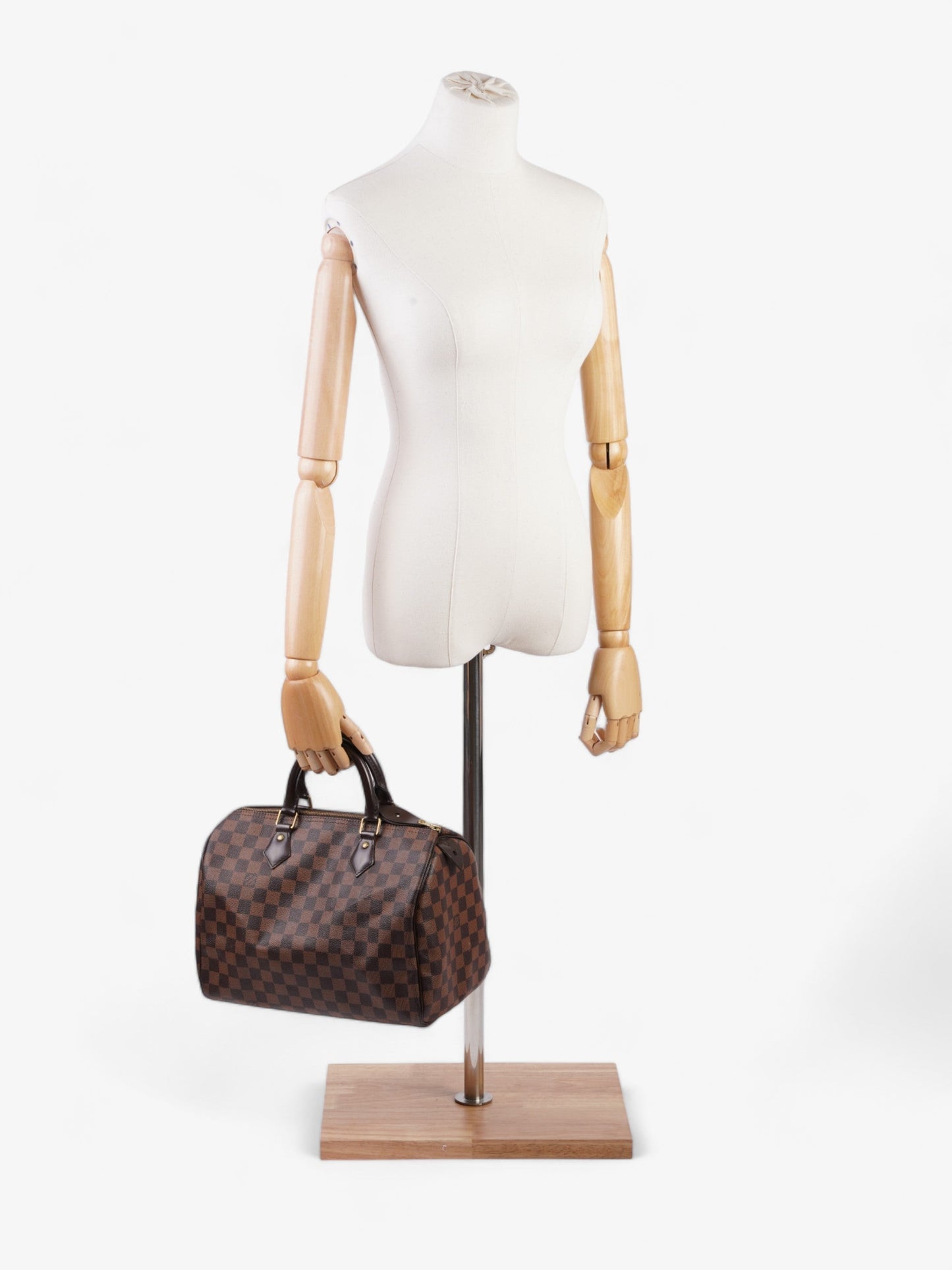 Louis Vuitton Speedy Ebene Coated 30 Canvas Coated Canvas Damier Apparel Canvas 30