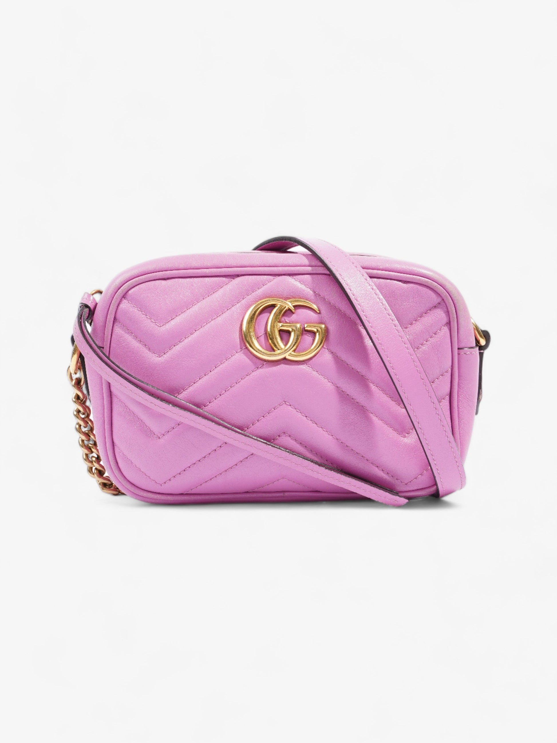 Gucci Marmont Zip Mini Crossbody Bag Leather Matelasse