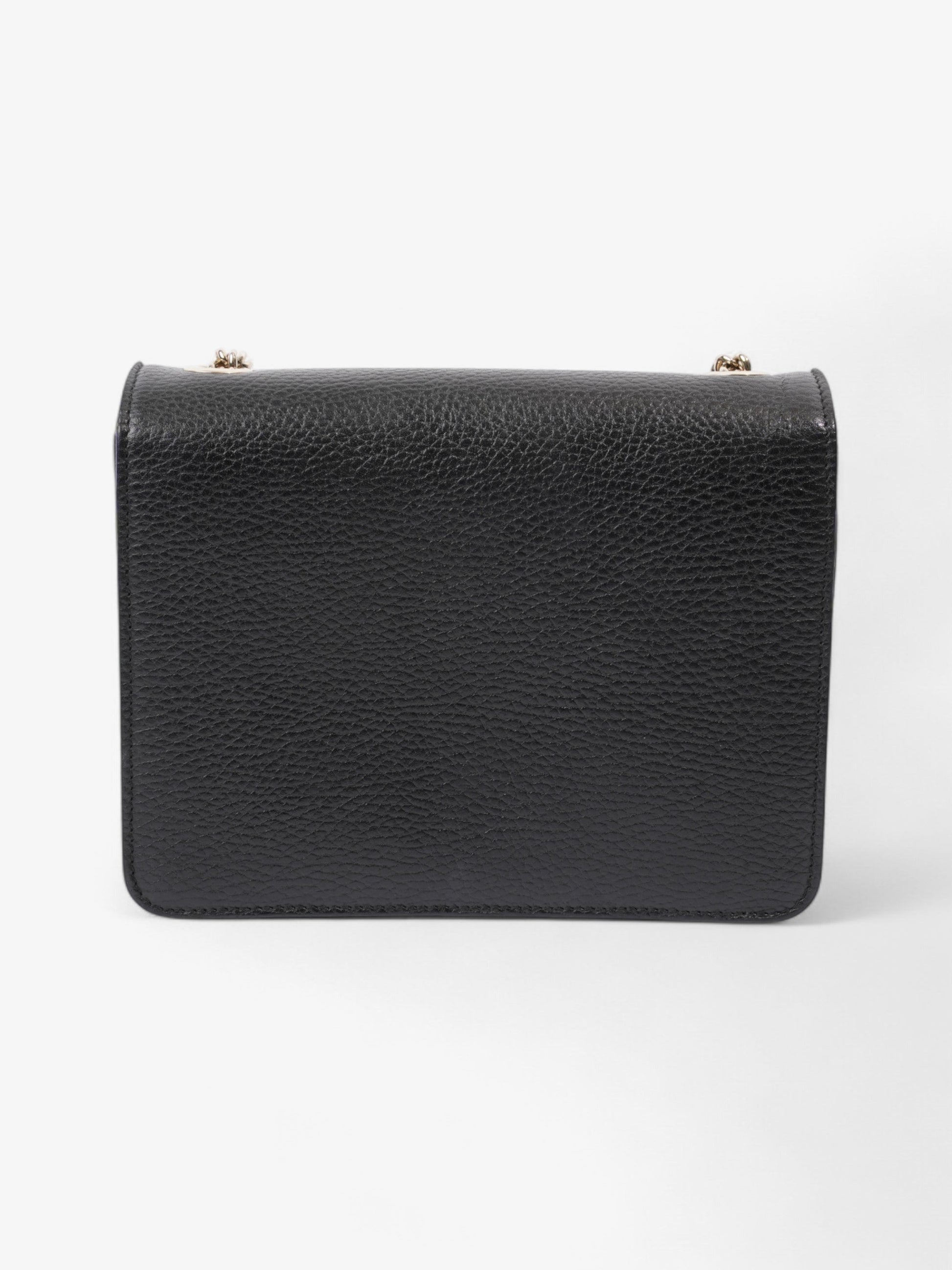 Gucci Interlocking Bag Leather Black Shoulder Bag Small 2