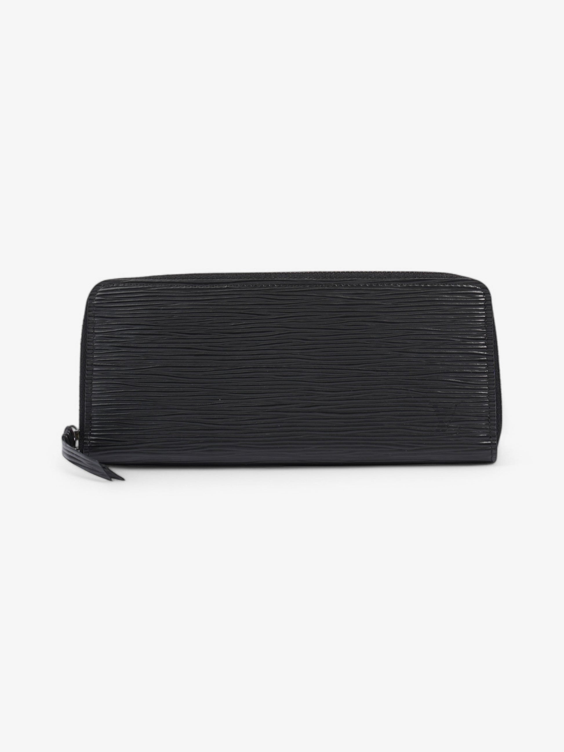 Louis Vuitton Clemence Epi Leather Black Wallet Case
